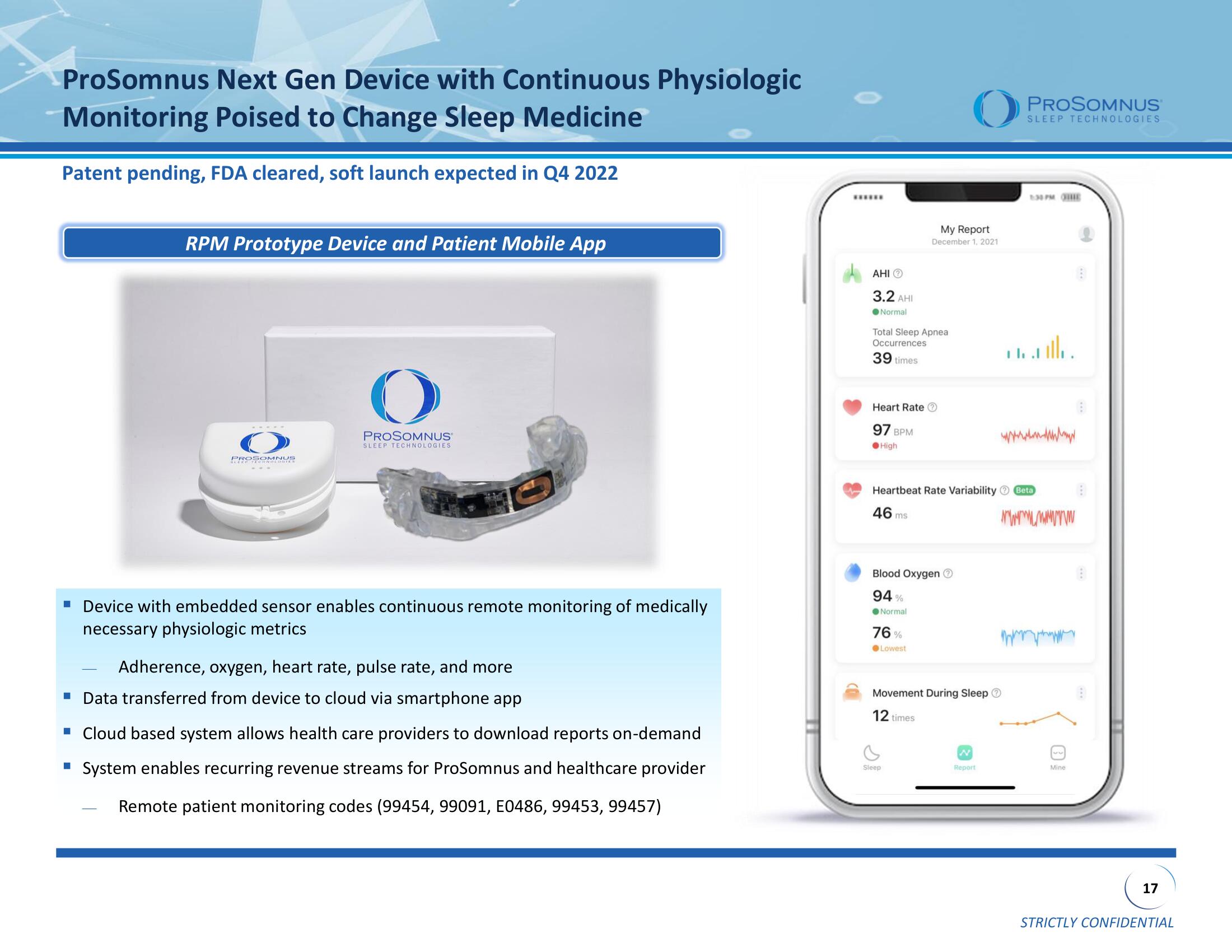ProSomnus SPAC Presentation Deck slide image #17