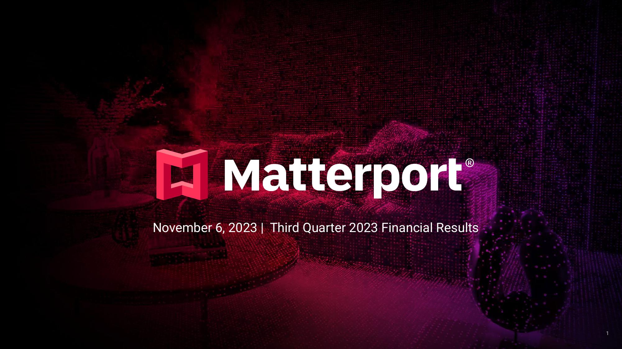 Matterport Results Presentation Deck image