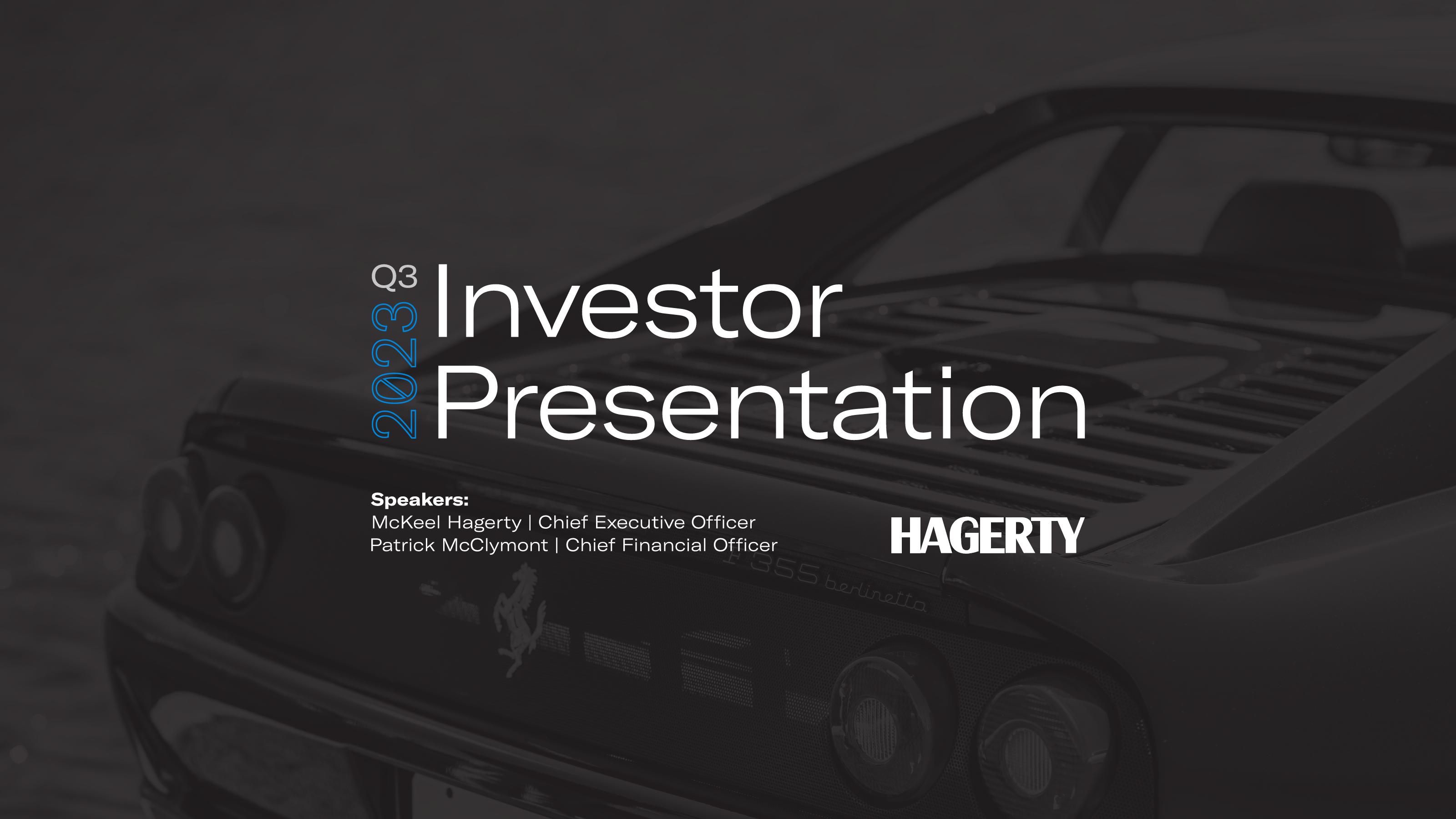 Hagerty Investor Presentation Deck image