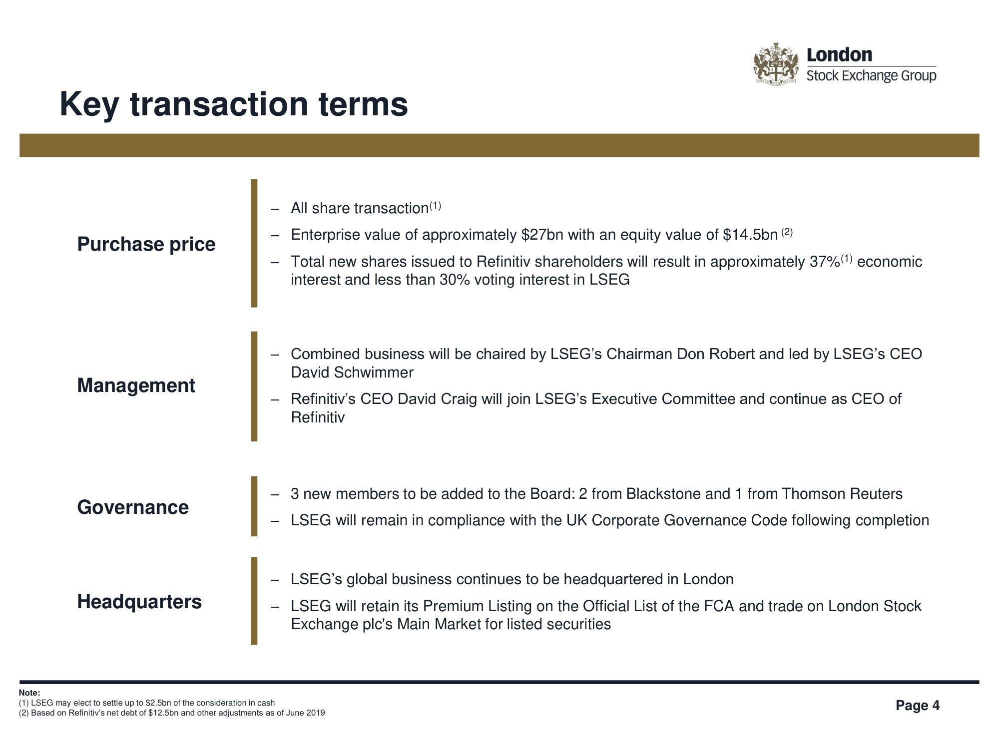 LSE Mergers and Acquisitions Presentation Deck slide image #4