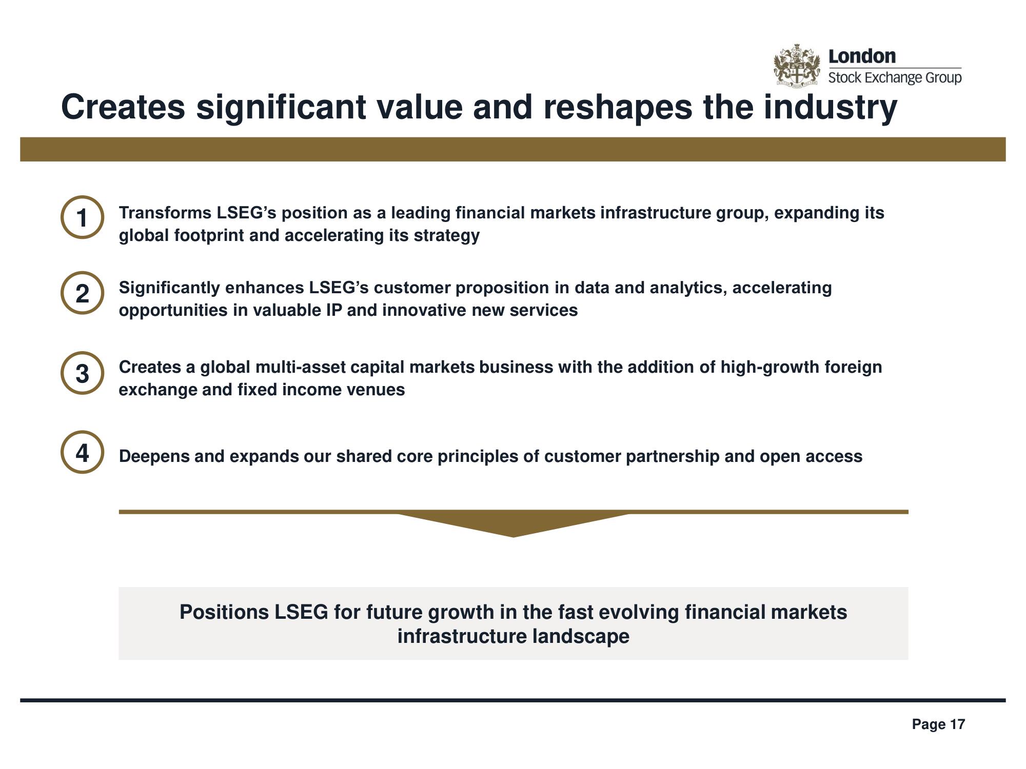 LSE Mergers and Acquisitions Presentation Deck slide image #17