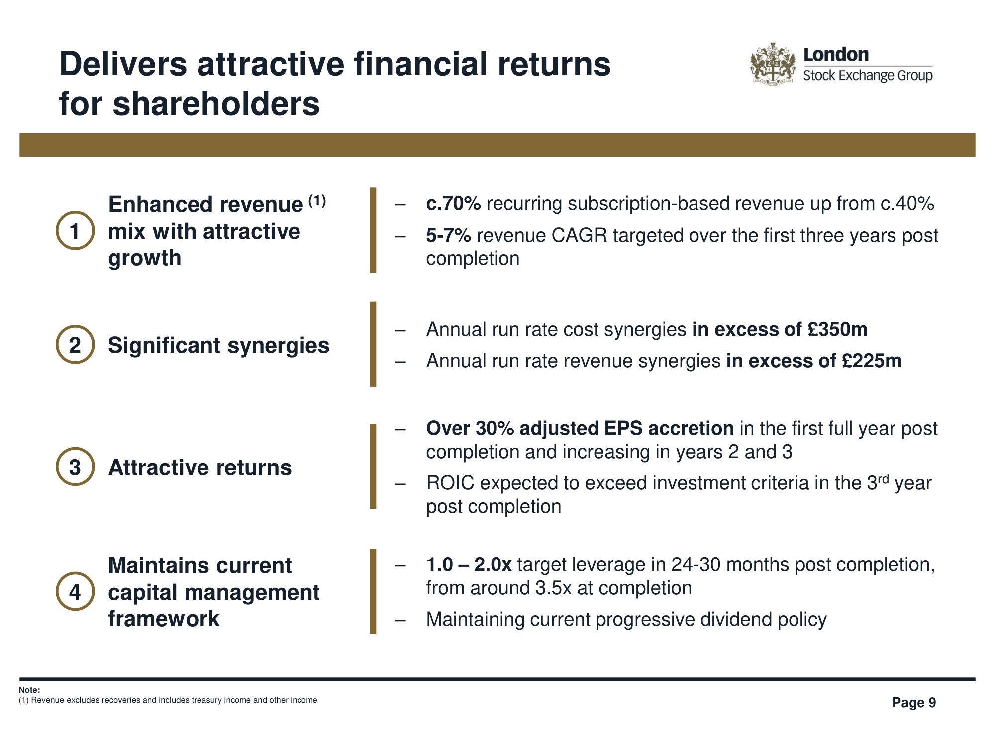 LSE Mergers and Acquisitions Presentation Deck slide image #9