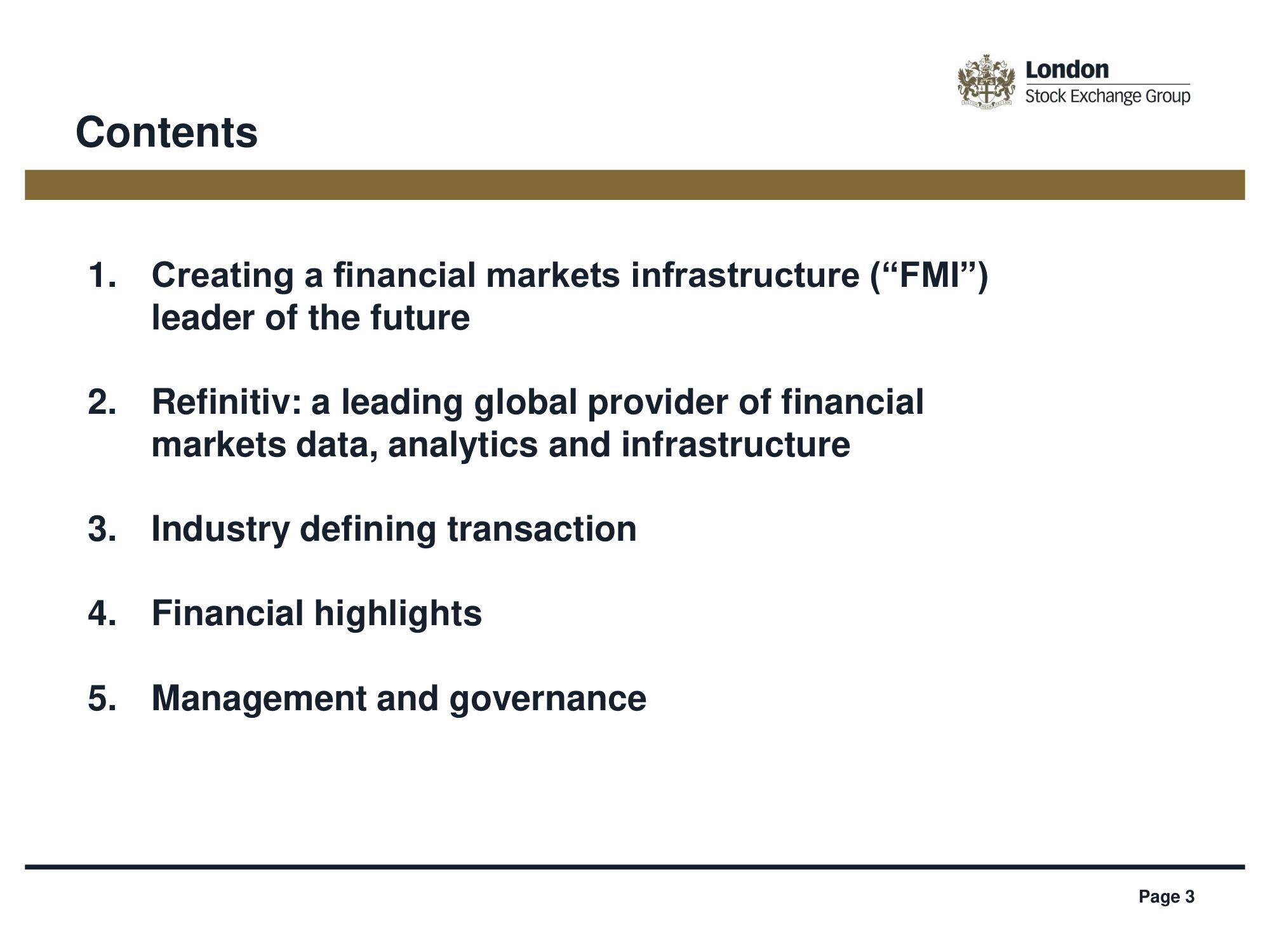 LSE Mergers and Acquisitions Presentation Deck slide image #3