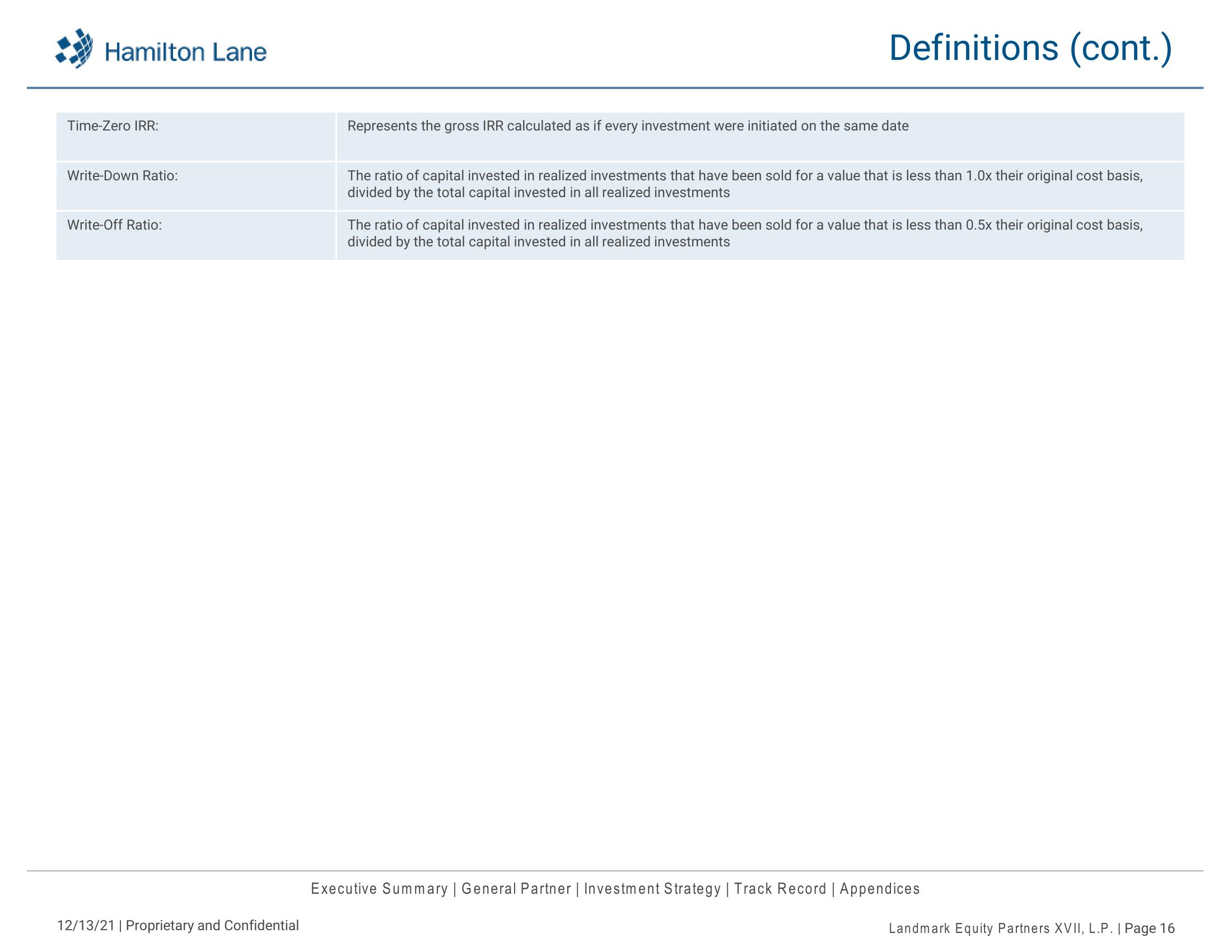 Landmark Equity Partners XVII, L.P. Recommendation Repor slide image #17