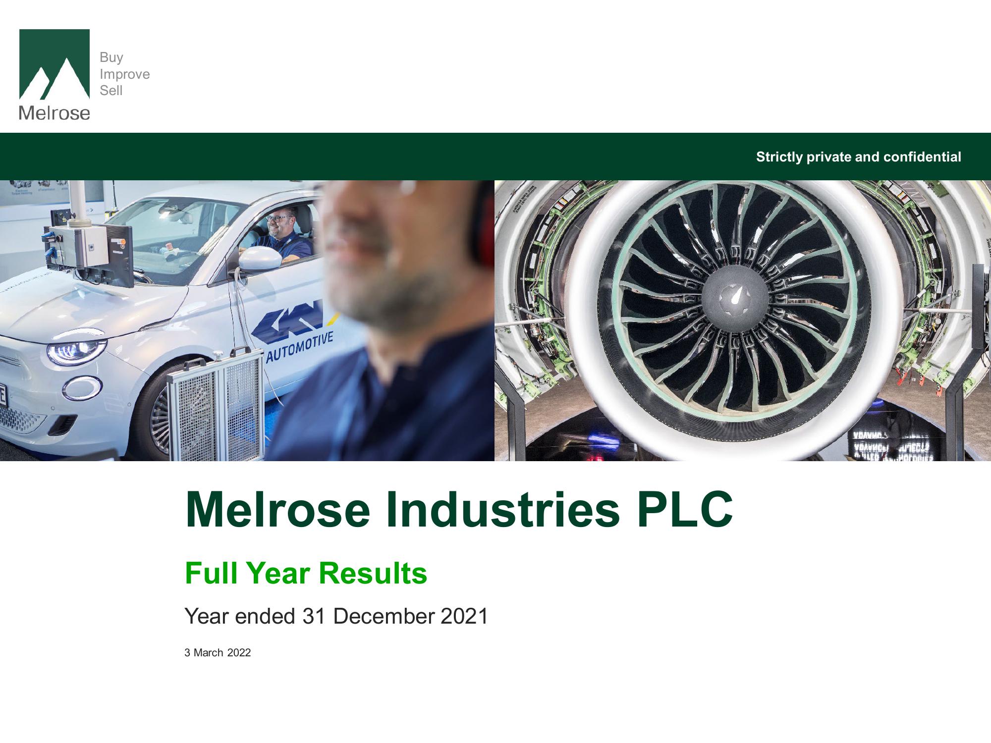 Melrose Results Presentation Deck image