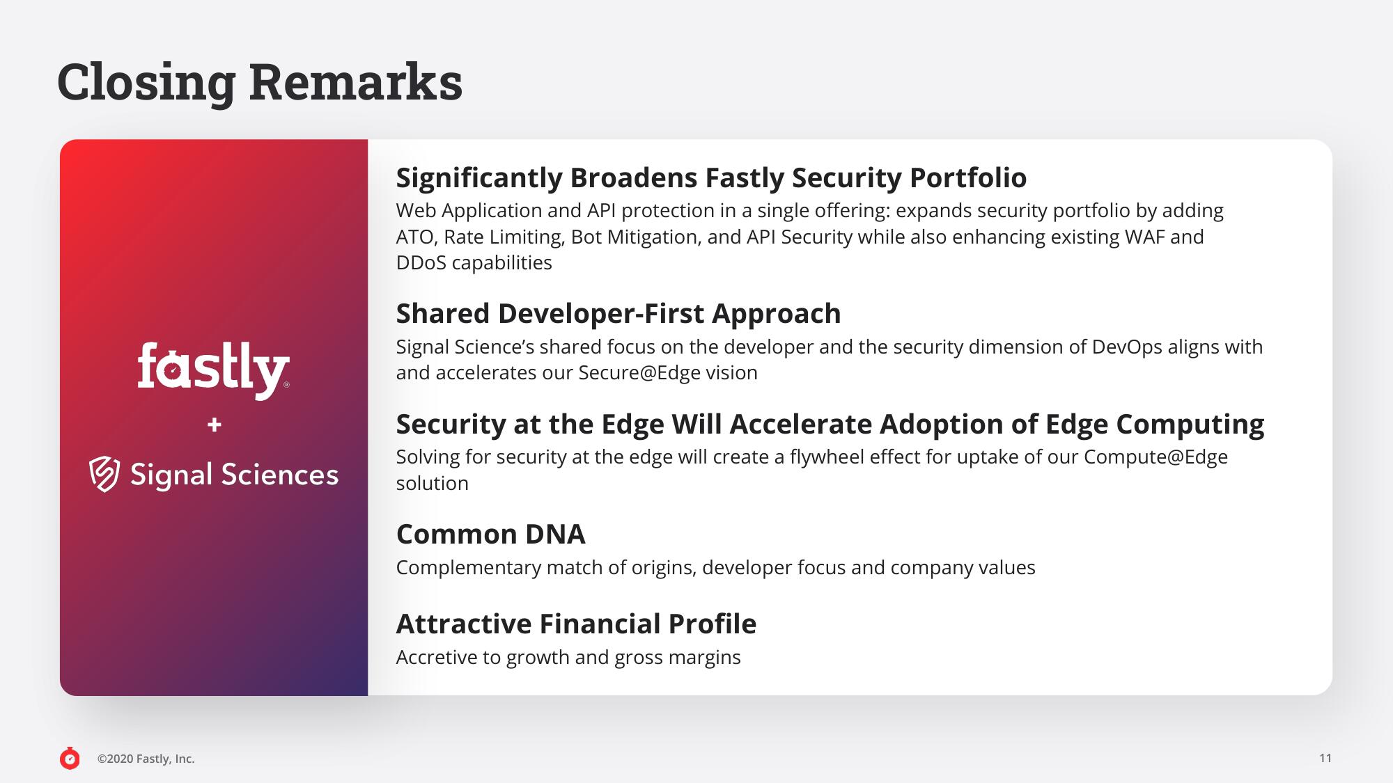 Fastly Mergers and Acquisitions Presentation Deck slide image #11