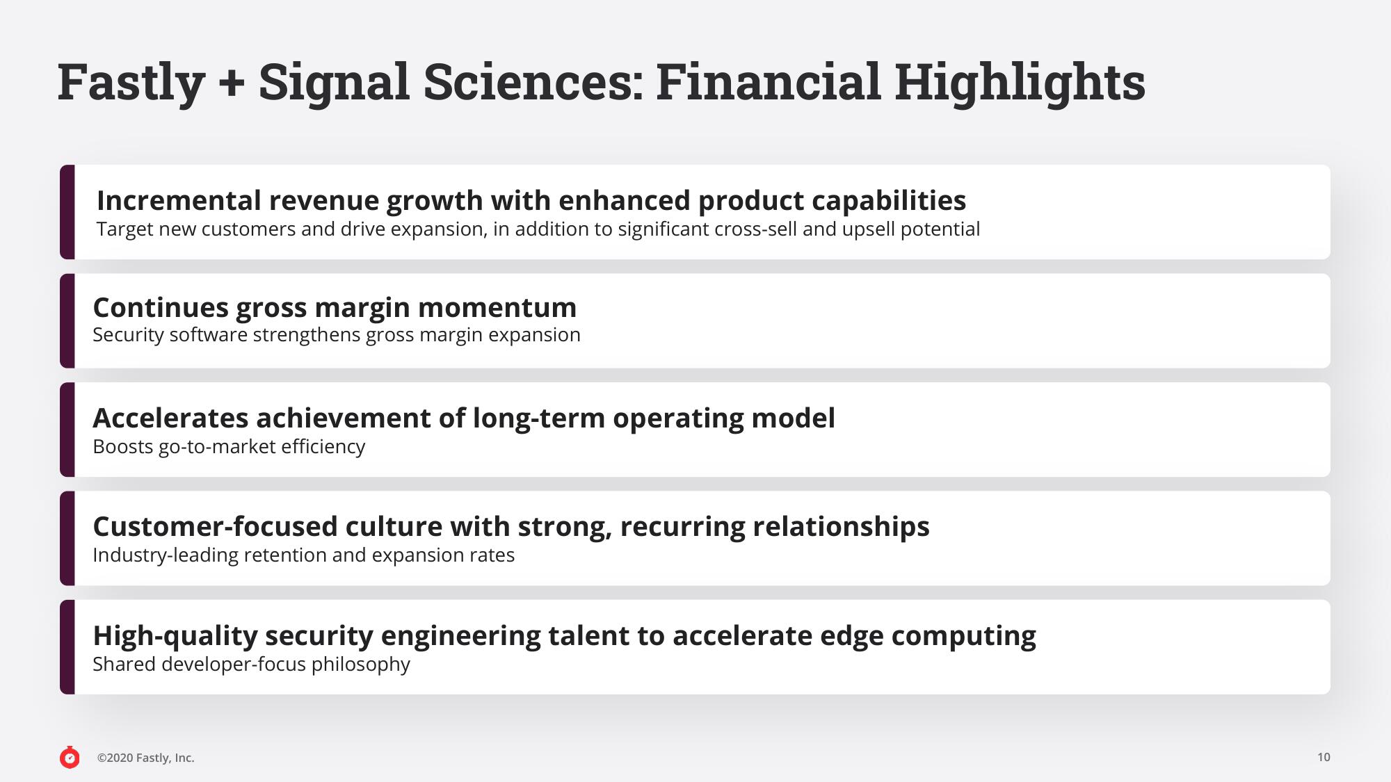 Fastly Mergers and Acquisitions Presentation Deck slide image #10