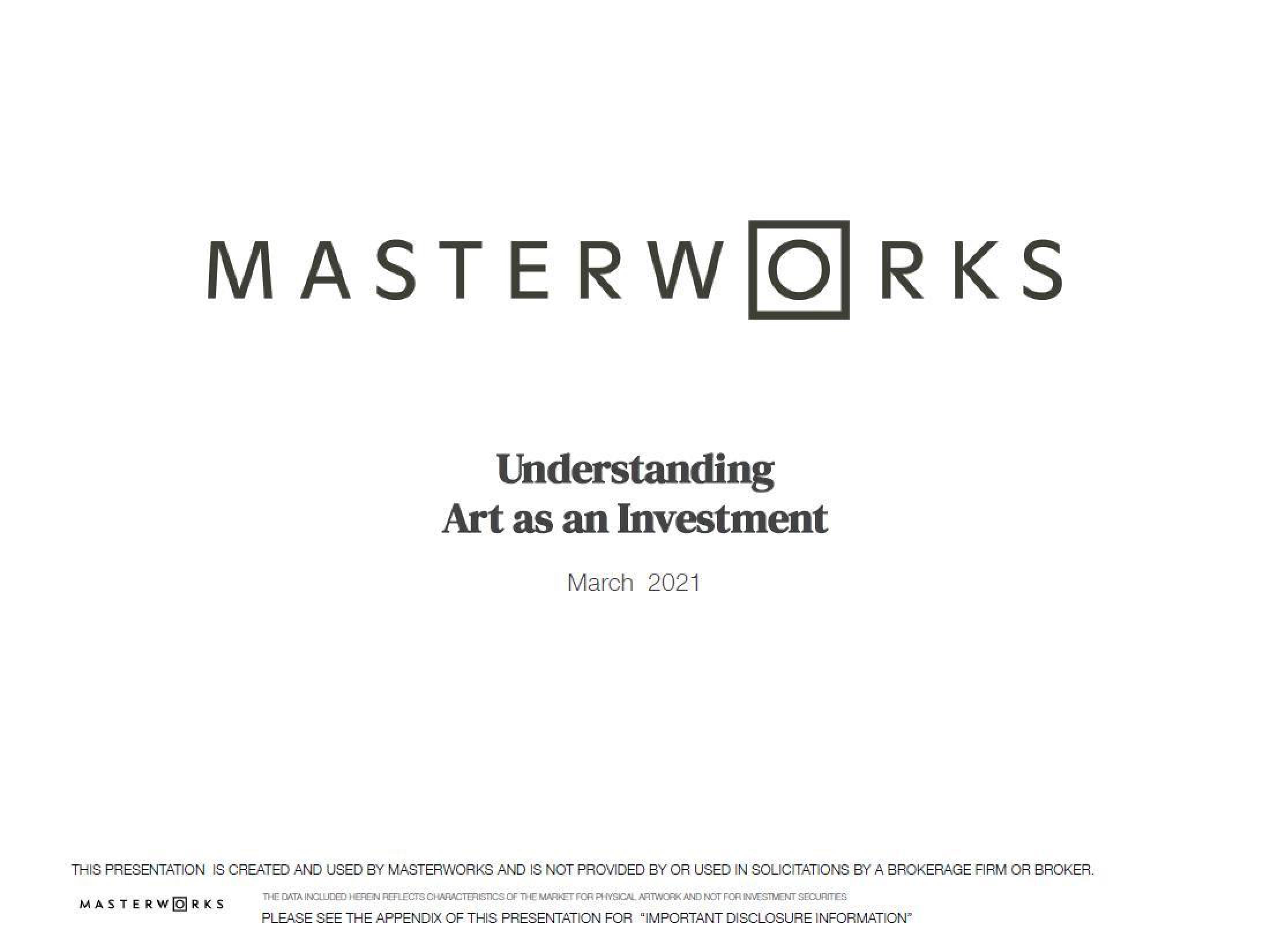 Masterworks Investor Presentation Deck image