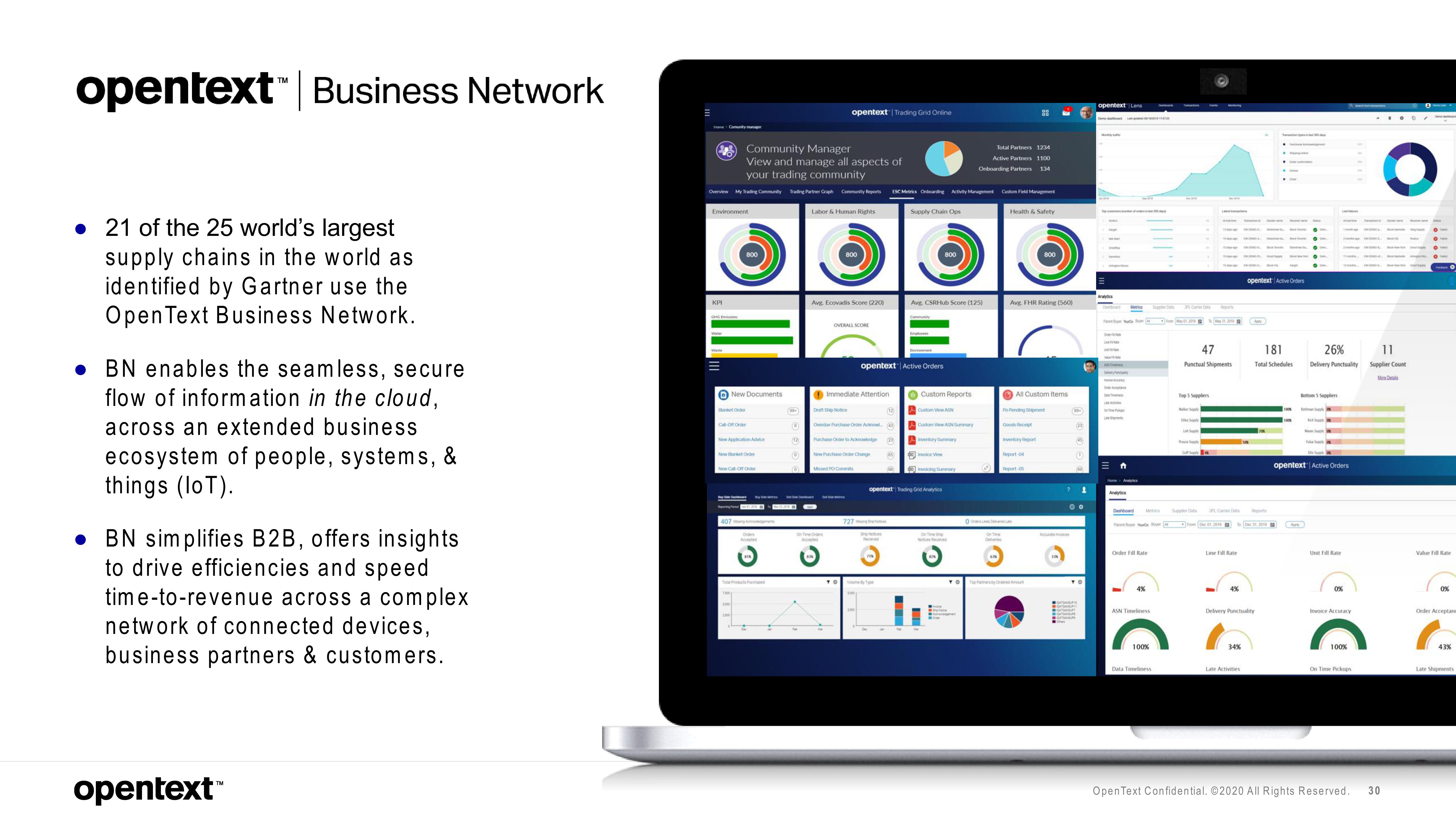 OpenText Investor Presentation Deck slide image #30