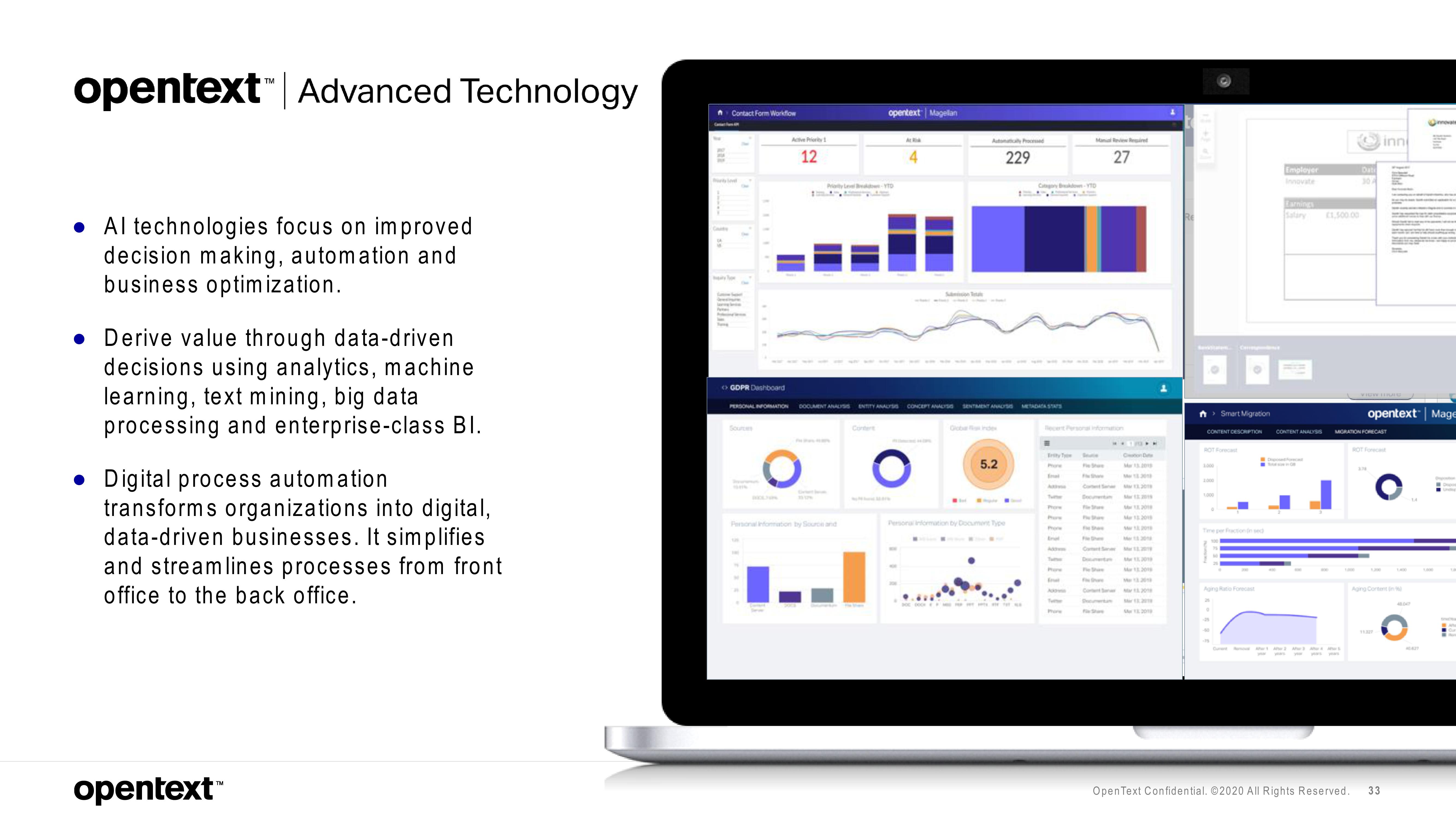 OpenText Investor Presentation Deck slide image #33