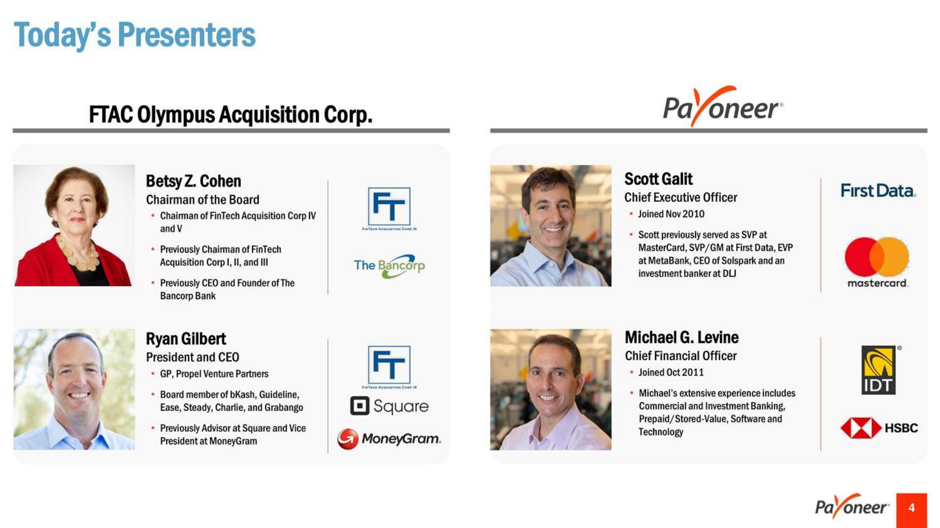 Payoneer SPAC Presentation Deck slide image #4