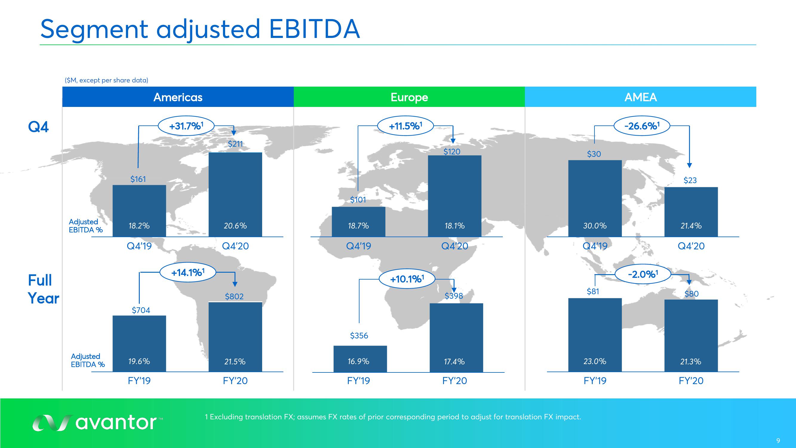 Avantor Results Presentation Deck slide image #9