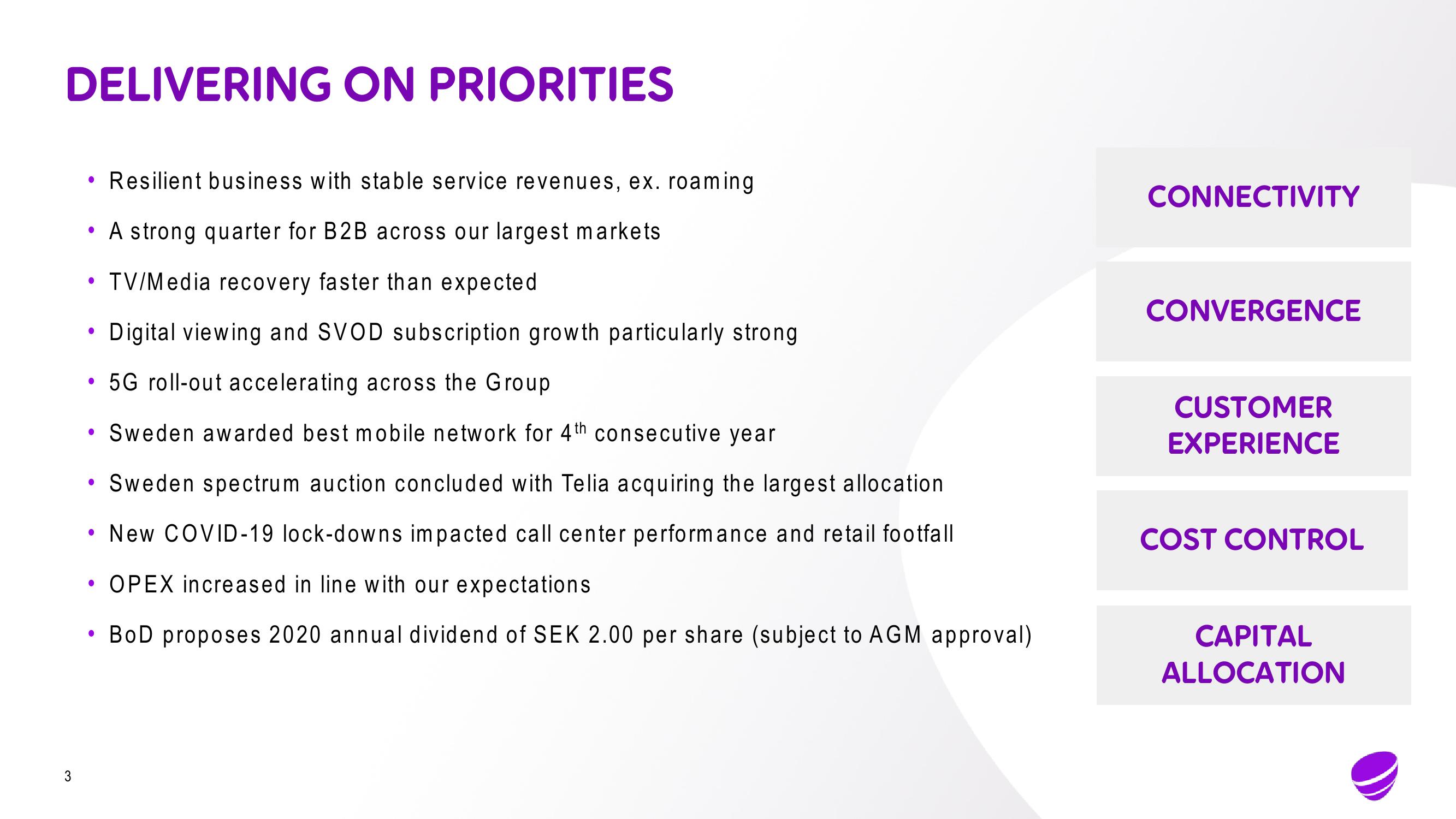 Telia Company Results Presentation Deck slide image #3