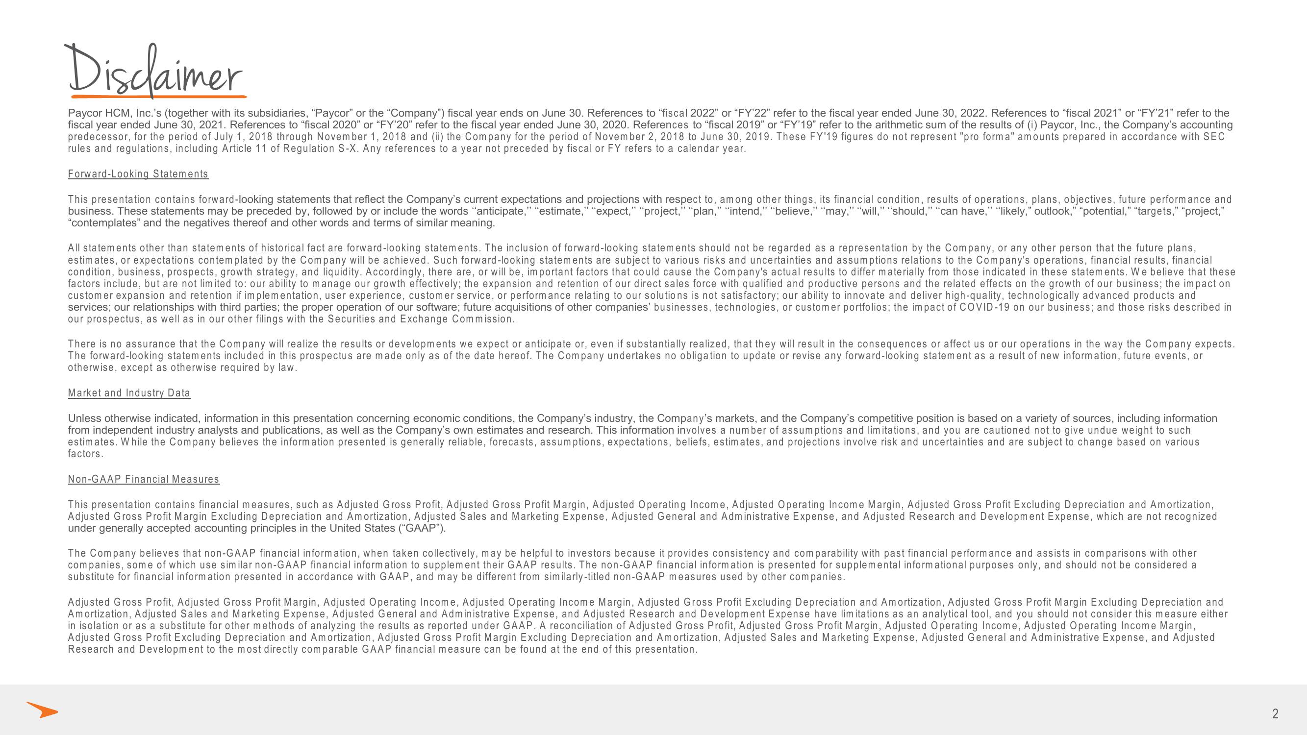 Paycor Investor Presentation Deck slide image #2