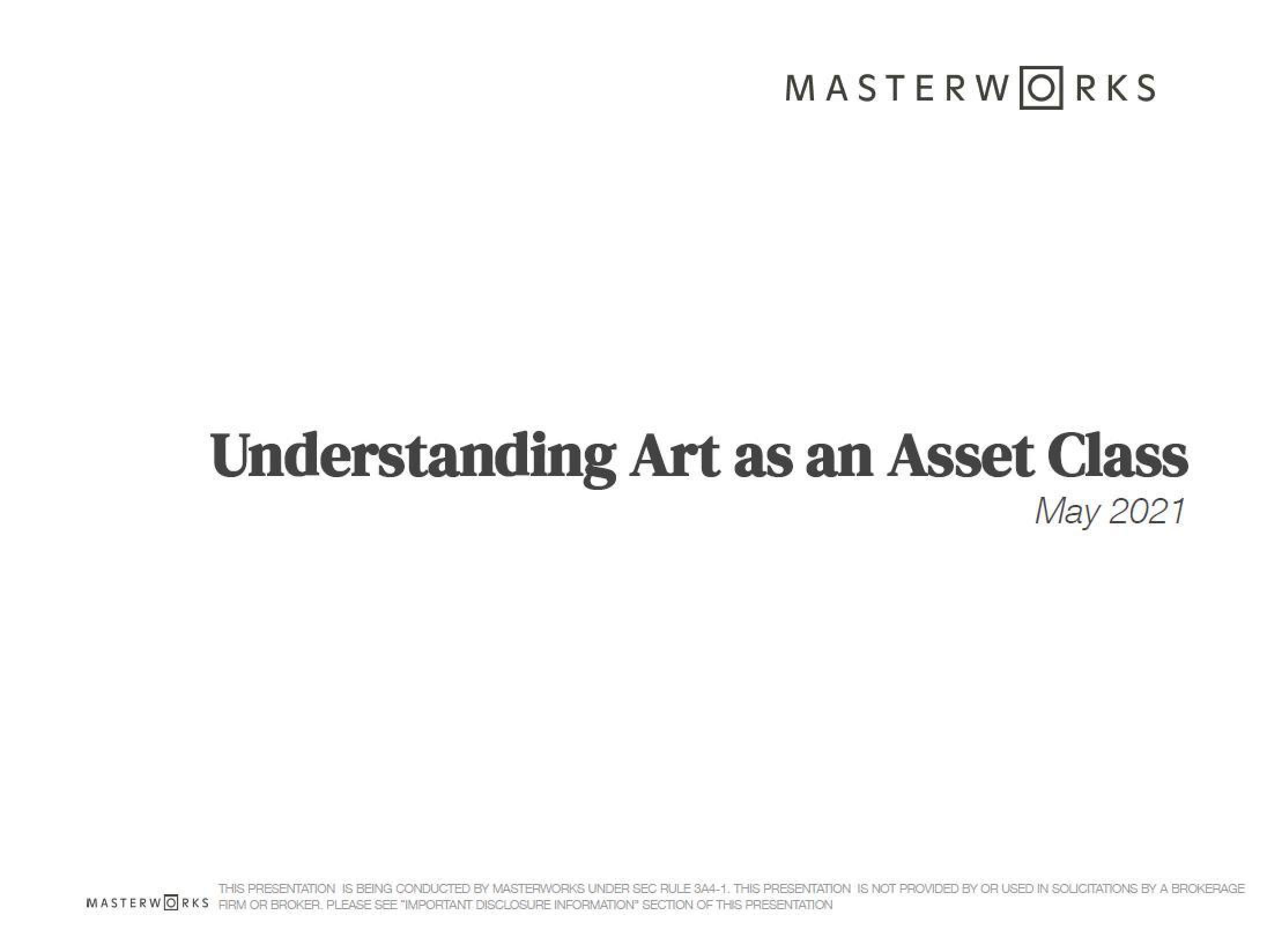 Masterworks Investor Presentation Deck image