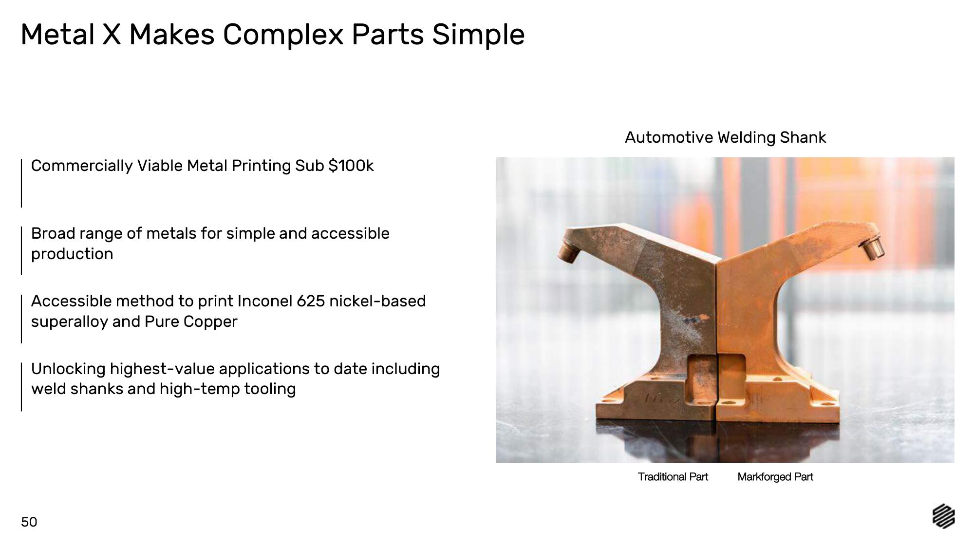 Markforged SPAC Presentation Deck slide image #50