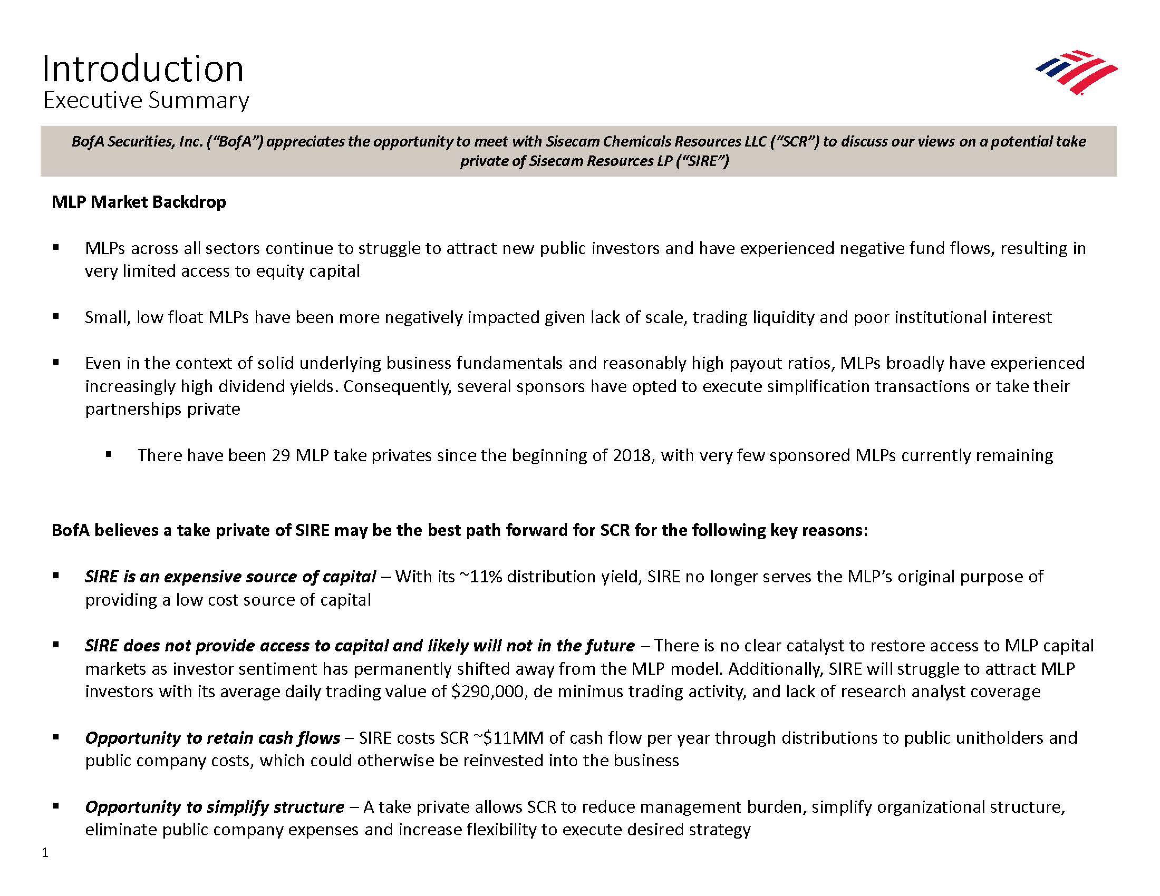 Bank of America Investment Banking Pitch Book slide image #5