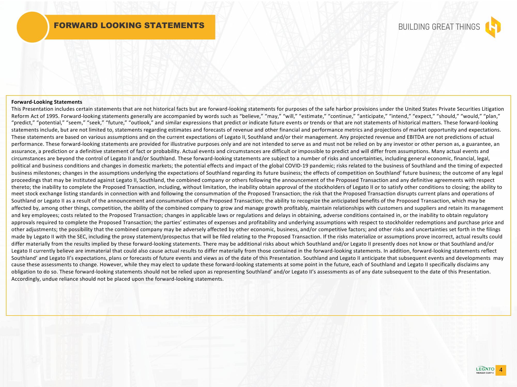 Southland Holdings SPAC Presentation Deck slide image #4