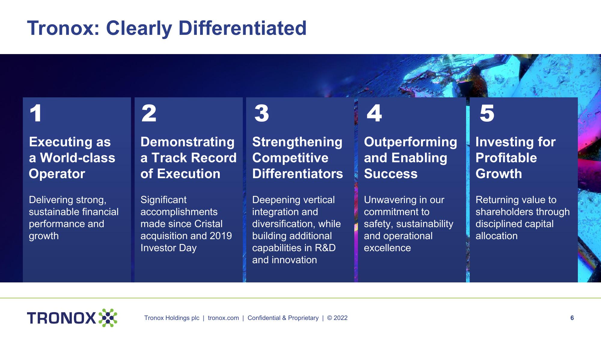 Tronox Investor Presentation slide image #6