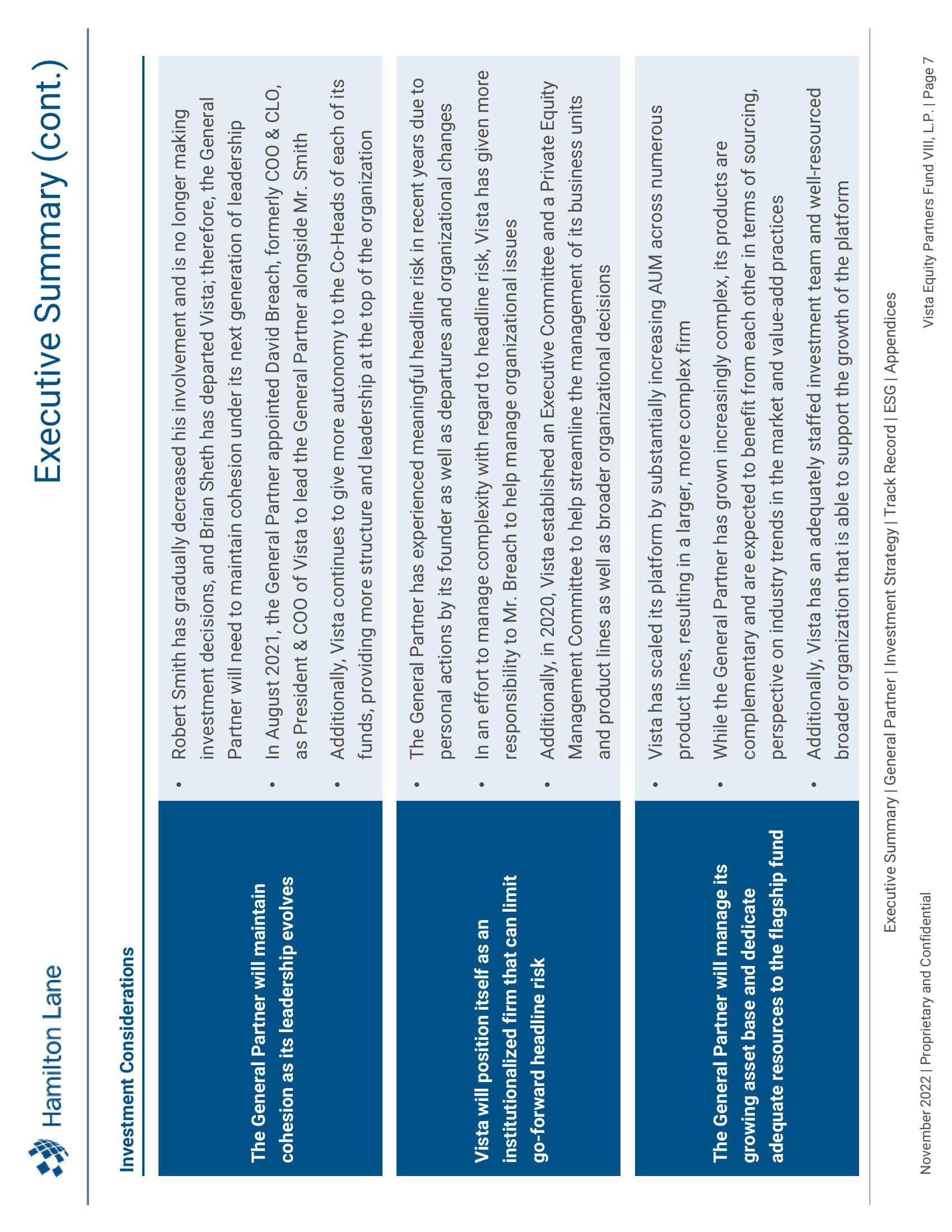 Vista Equity Partners Fund VIII, L.P. Recommendation Report slide image #8