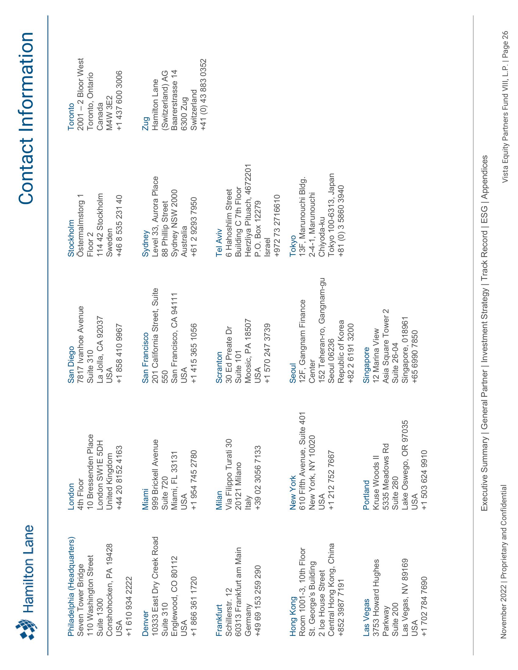 Vista Equity Partners Fund VIII, L.P. Recommendation Report slide image #27