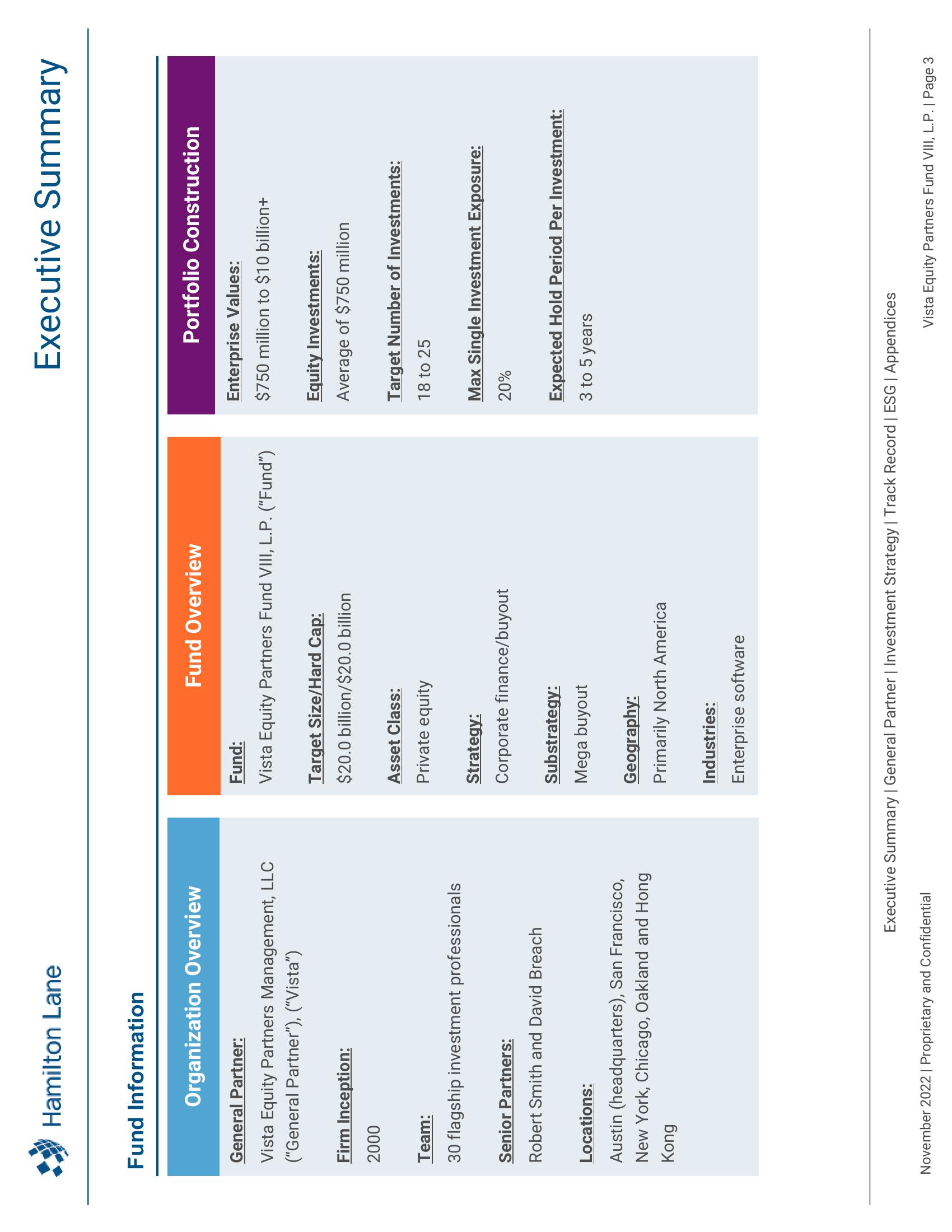 Vista Equity Partners Fund VIII, L.P. Recommendation Report slide image #4