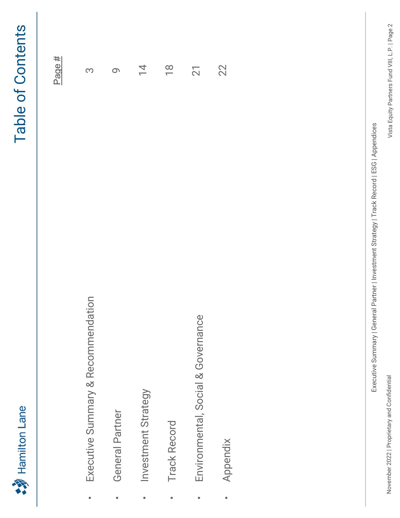 Vista Equity Partners Fund VIII, L.P. Recommendation Report slide image #3