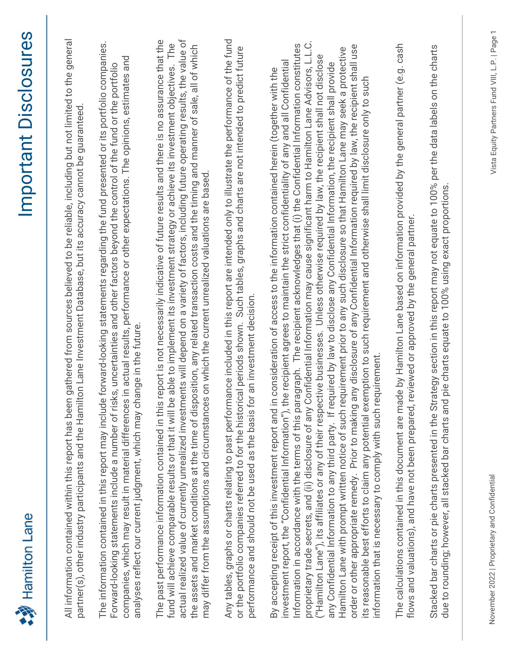 Vista Equity Partners Fund VIII, L.P. Recommendation Report slide image #2