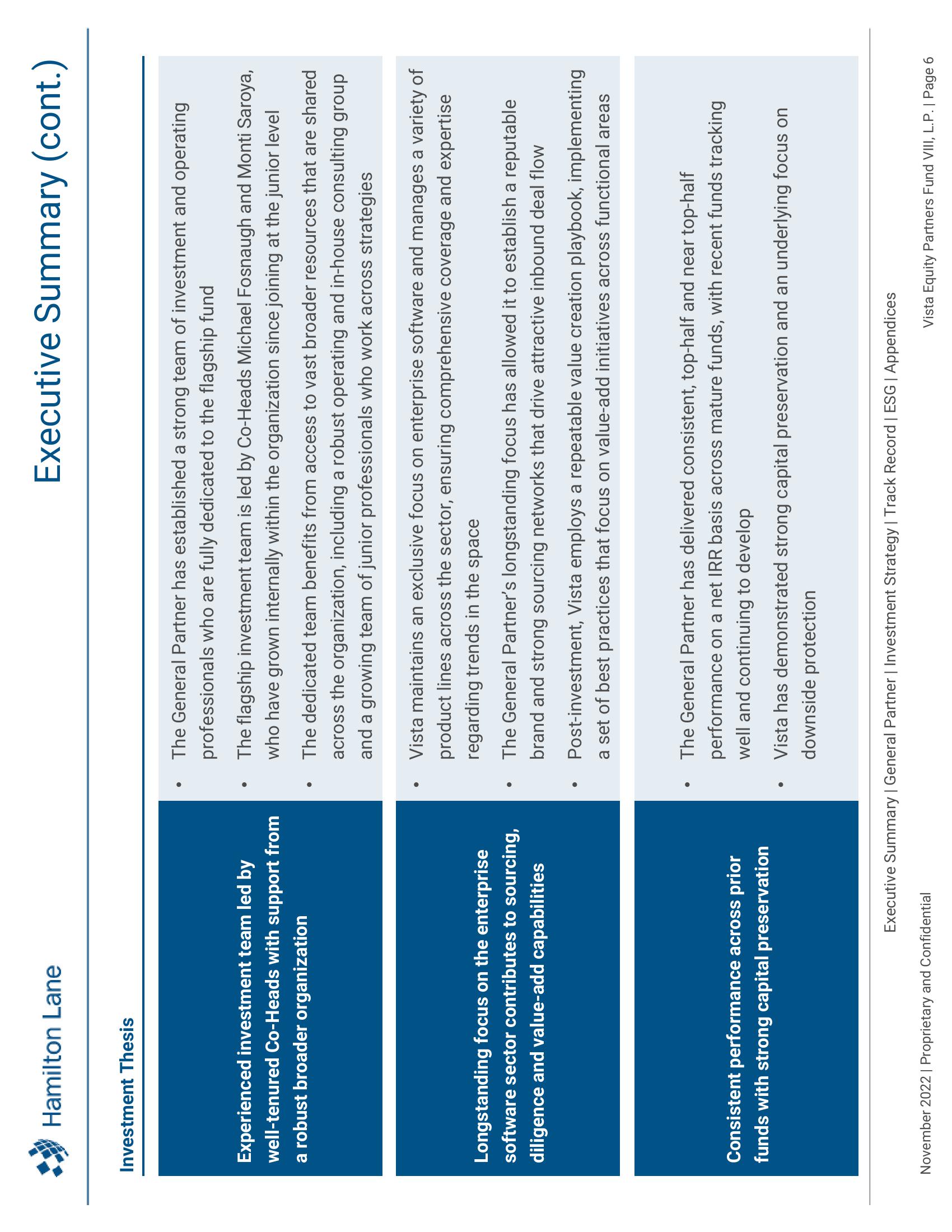 Vista Equity Partners Fund VIII, L.P. Recommendation Report slide image #7