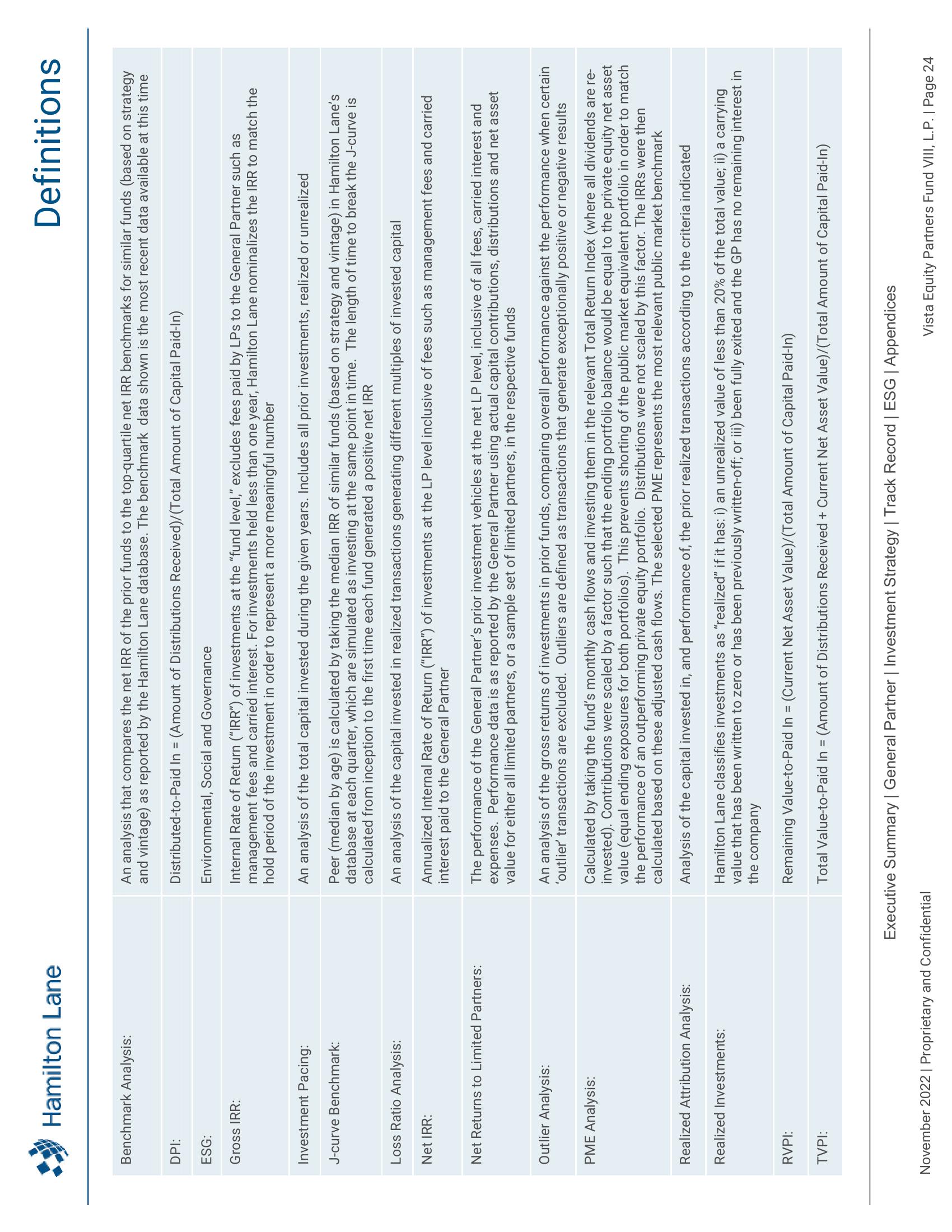 Vista Equity Partners Fund VIII, L.P. Recommendation Report slide image #25