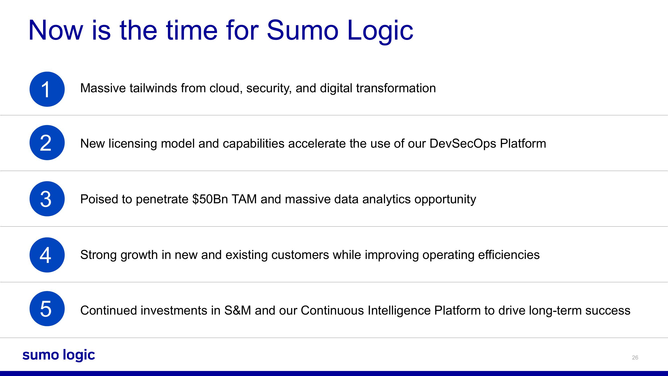 Sumo Logic SPAC Presentation Deck slide image #26