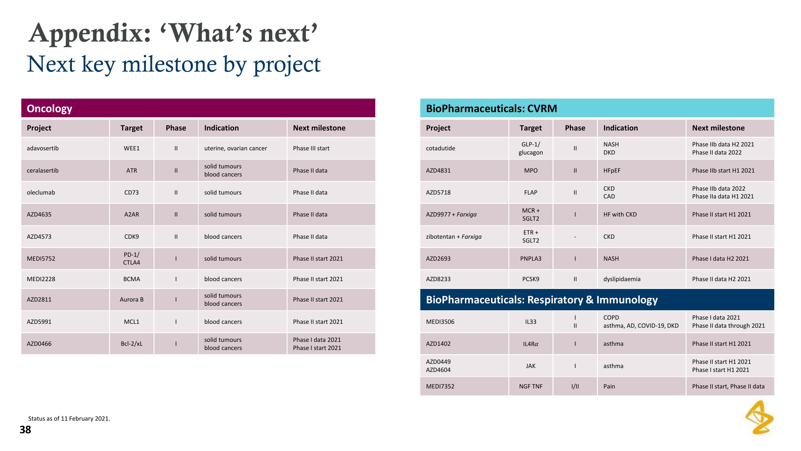 AstraZeneca Results Presentation Deck slide image #38