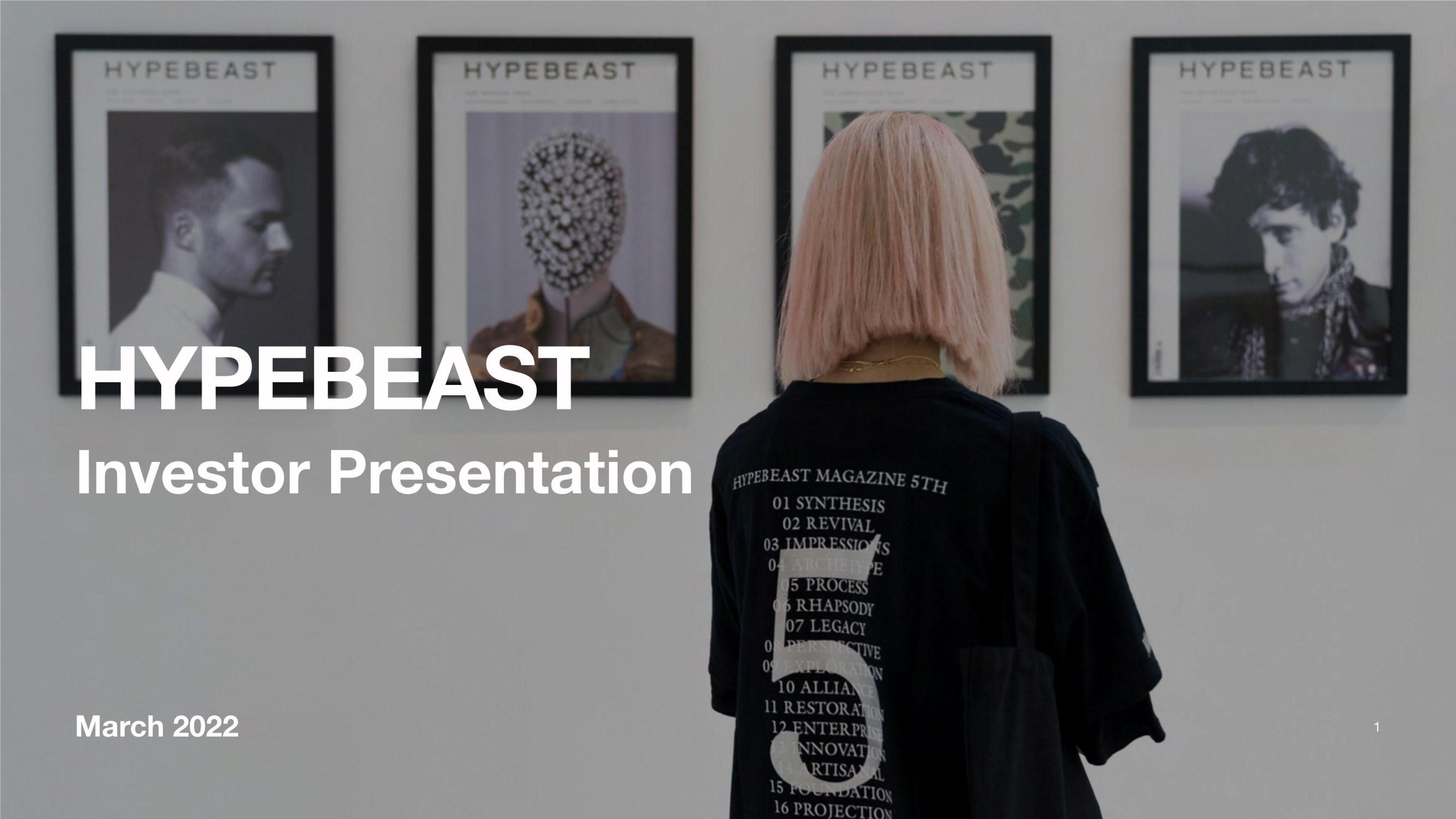 Hypebeast SPAC Presentation Deck image