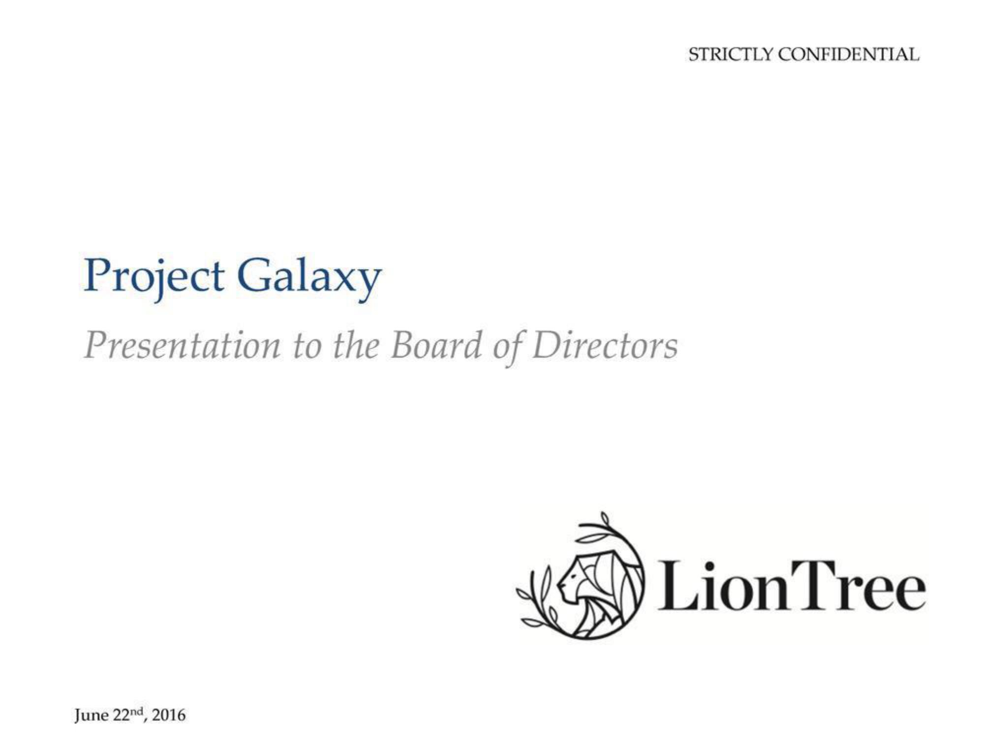 LionTree Investment Banking Pitch Book image