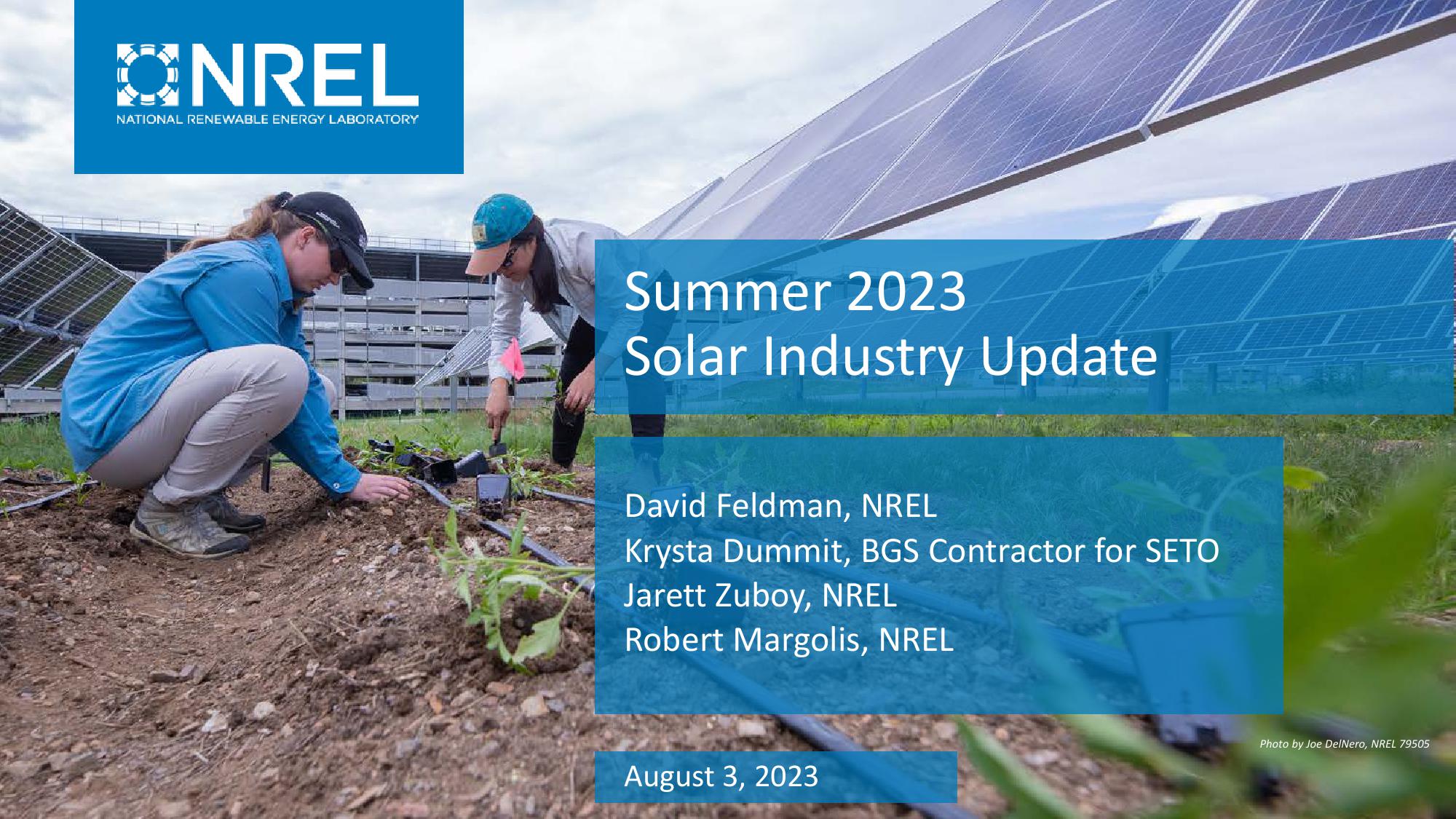 Summer 2023 Solar Industry Update image