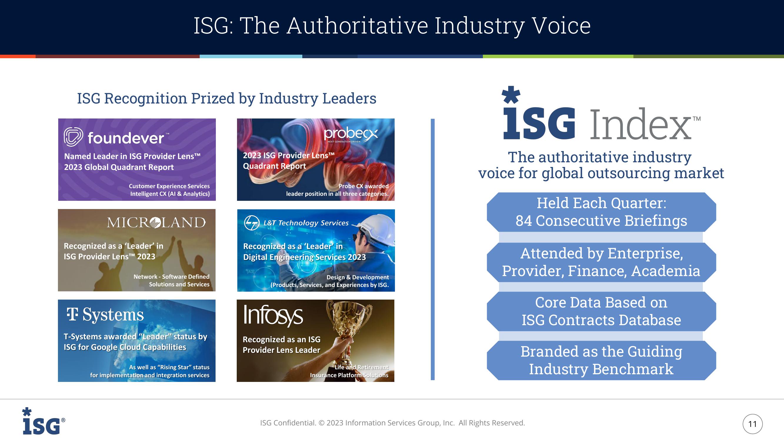 ISG Investor Presentation slide image #11