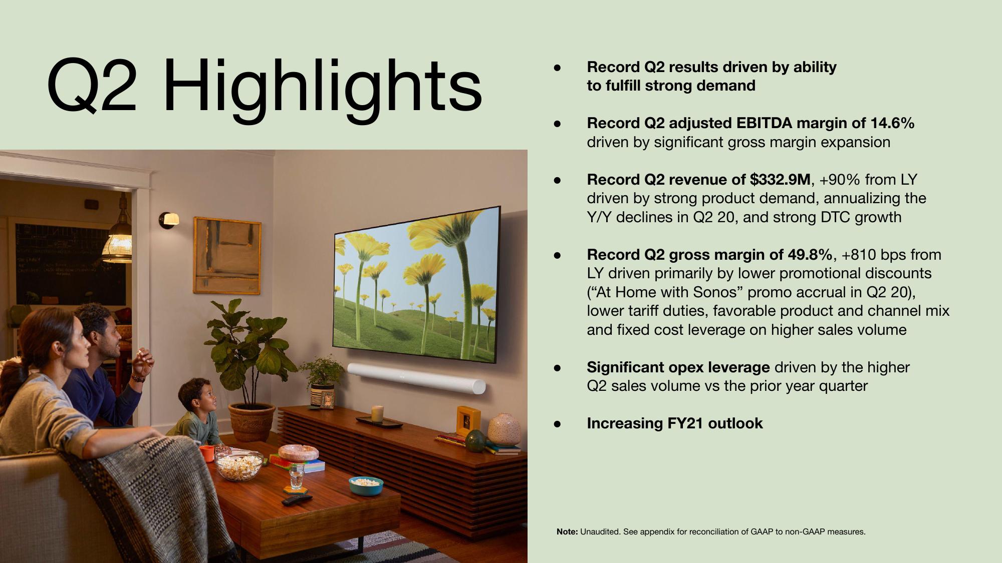 Sonos Results Presentation Deck slide image #3