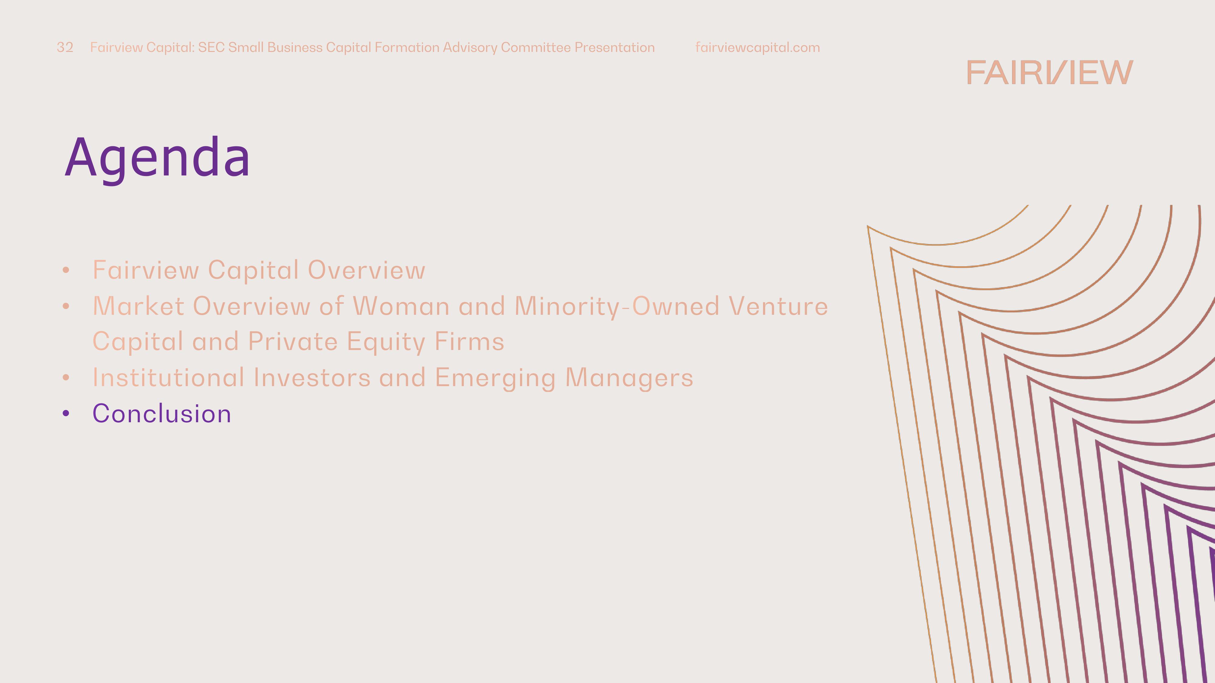 Perspectives on Diverse and Emerging Manager Investing In Venture Capital and Private Equity slide image #32