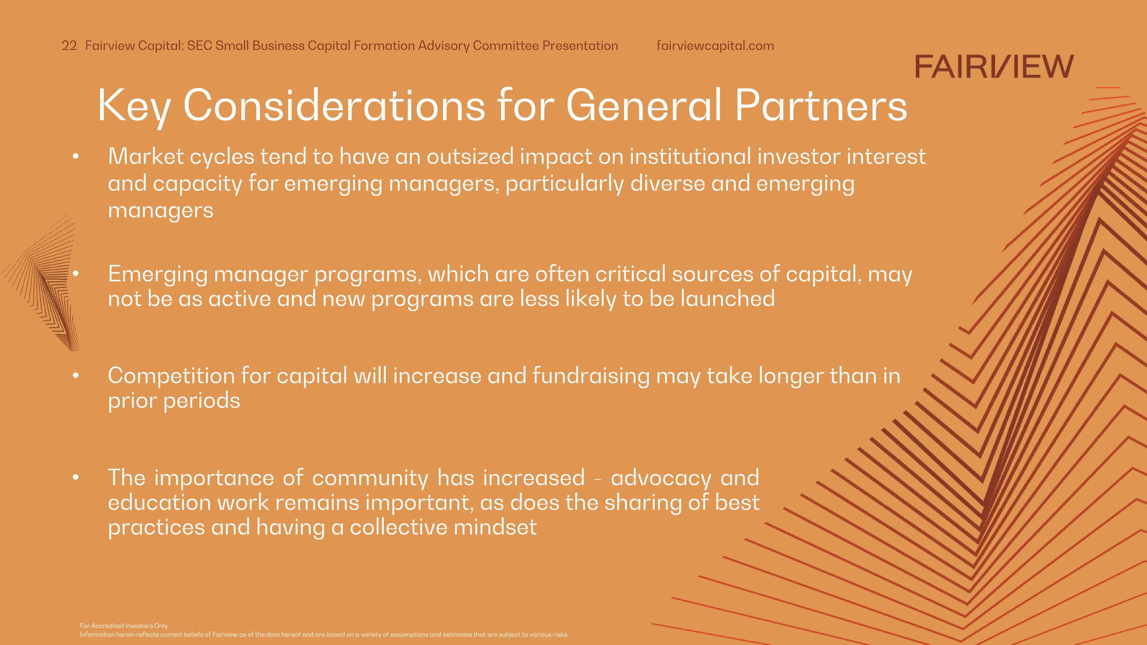 Perspectives on Diverse and Emerging Manager Investing In Venture Capital and Private Equity slide image #22