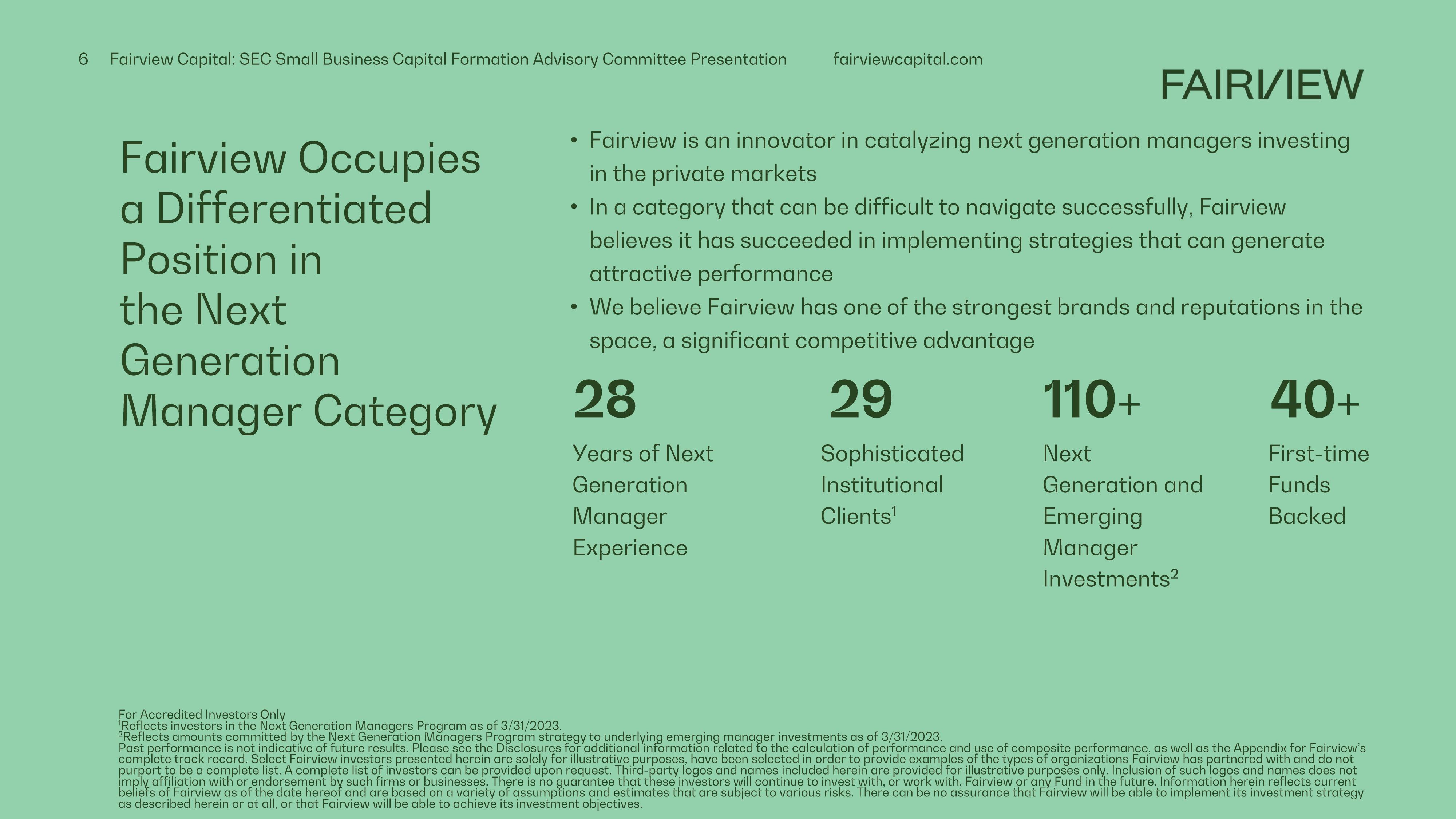 Perspectives on Diverse and Emerging Manager Investing In Venture Capital and Private Equity slide image #6