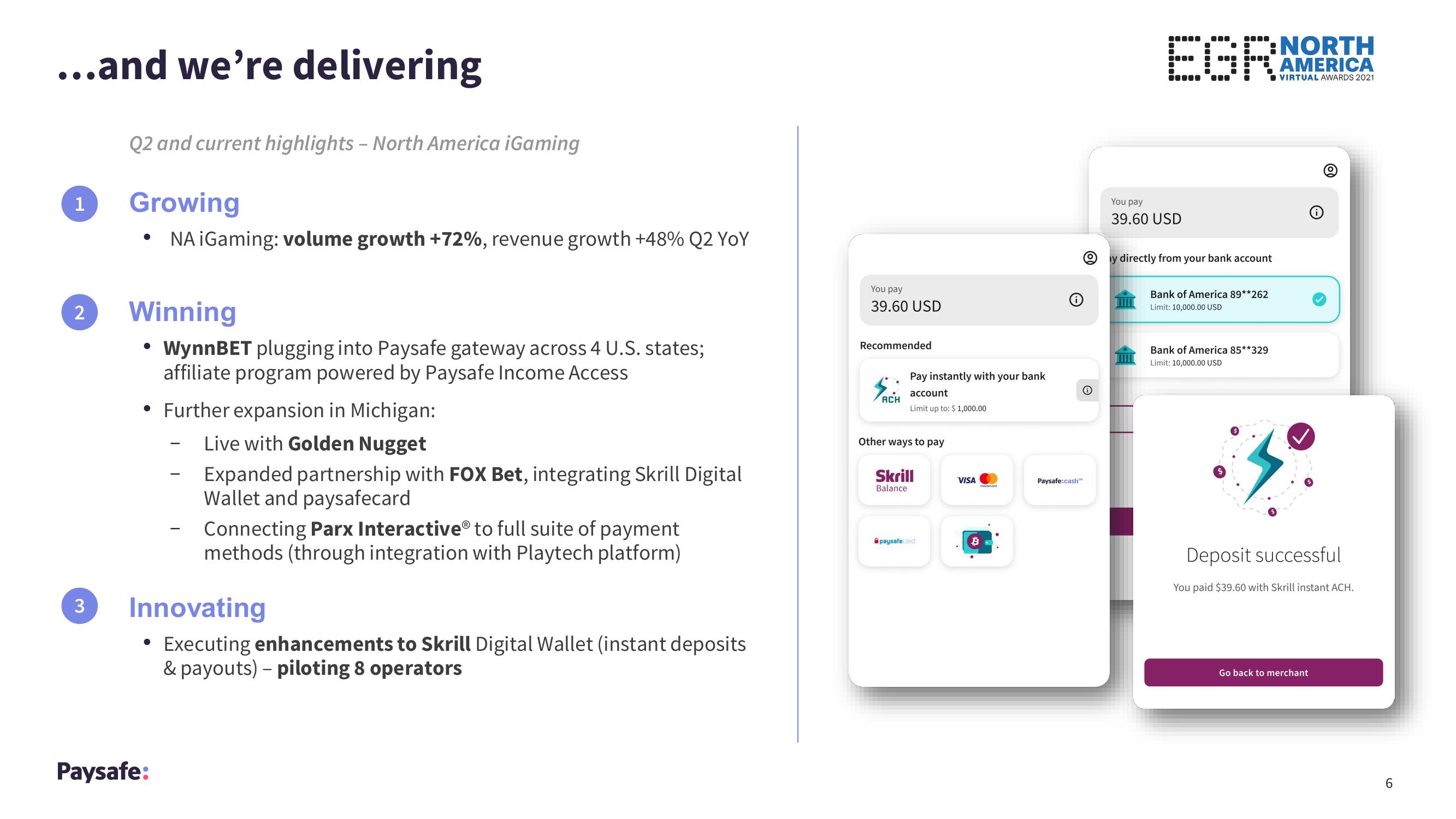 Paysafe Results Presentation Deck slide image #6