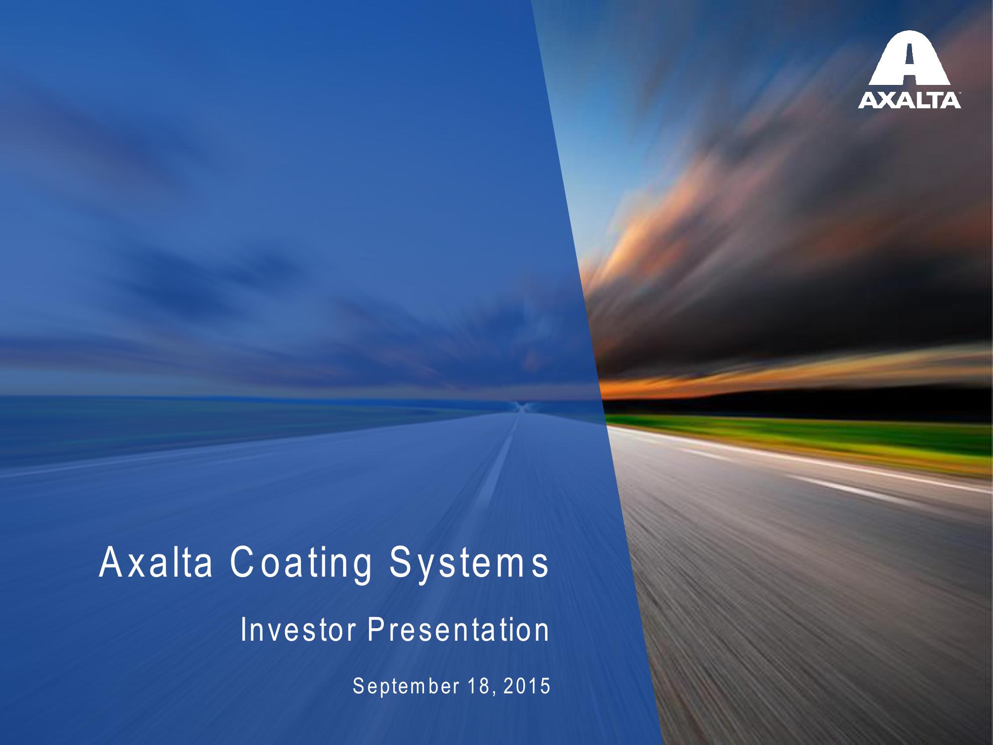 Axalta Coating Systems Investor Presentation image