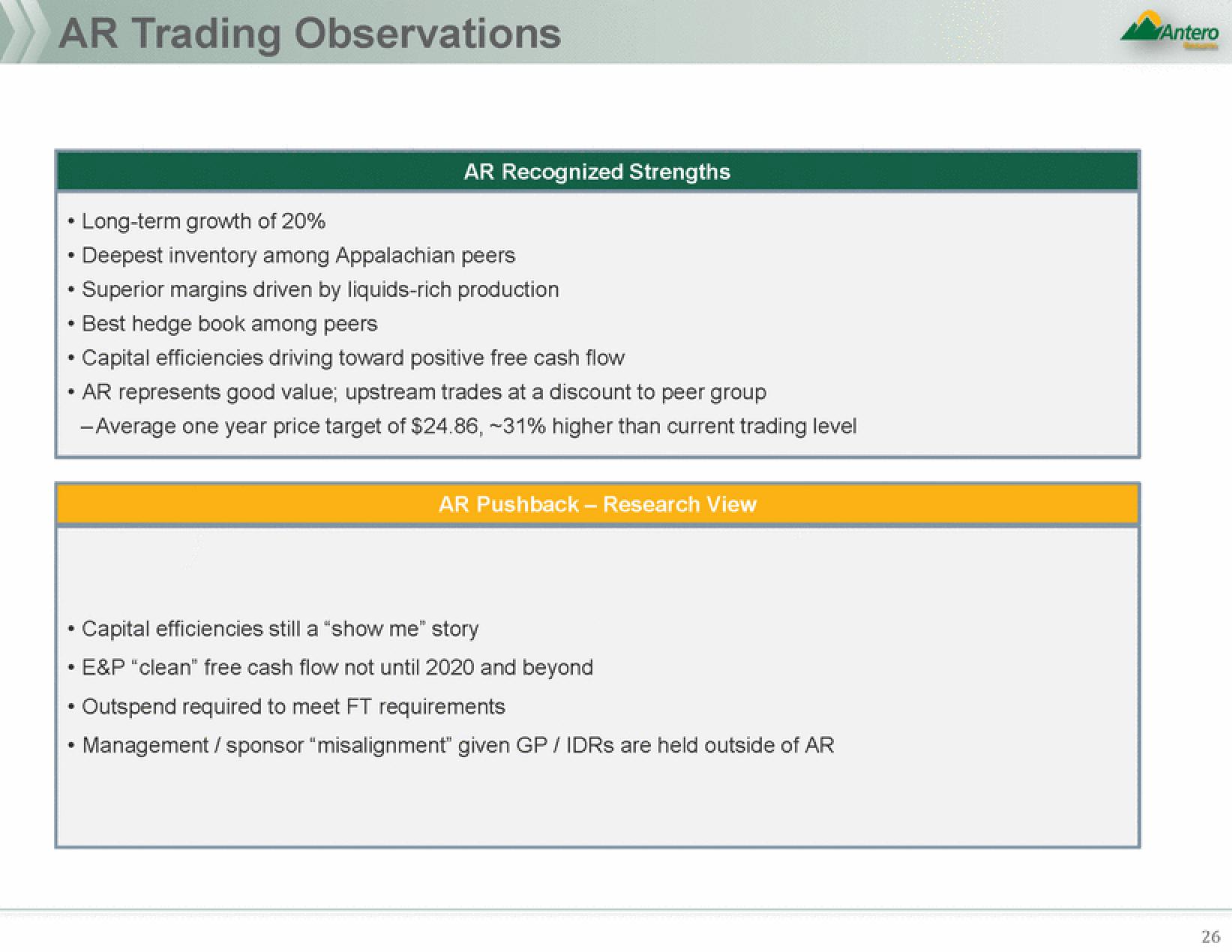 Antero Midstream Partners Mergers and Acquisitions Presentation Deck slide image #26