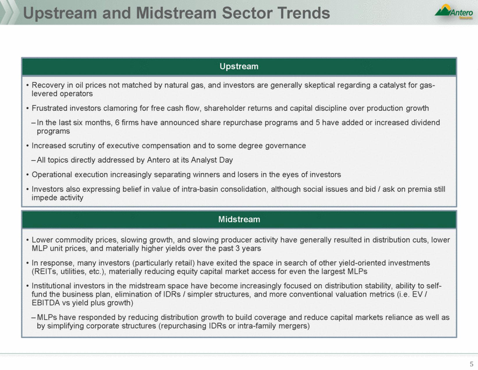 Antero Midstream Partners Mergers and Acquisitions Presentation Deck slide image #5