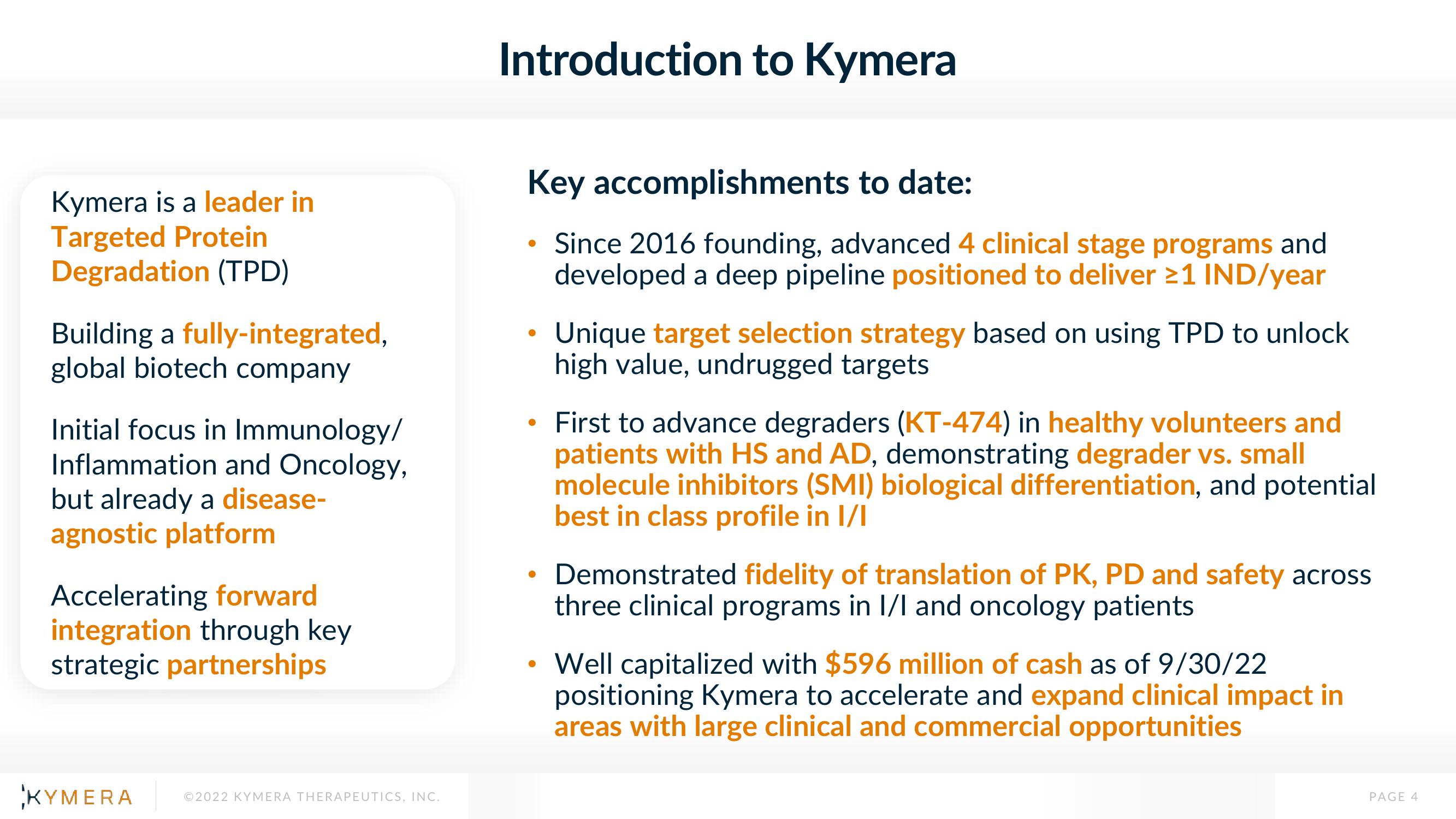 Kymera Results Presentation Deck slide image #4