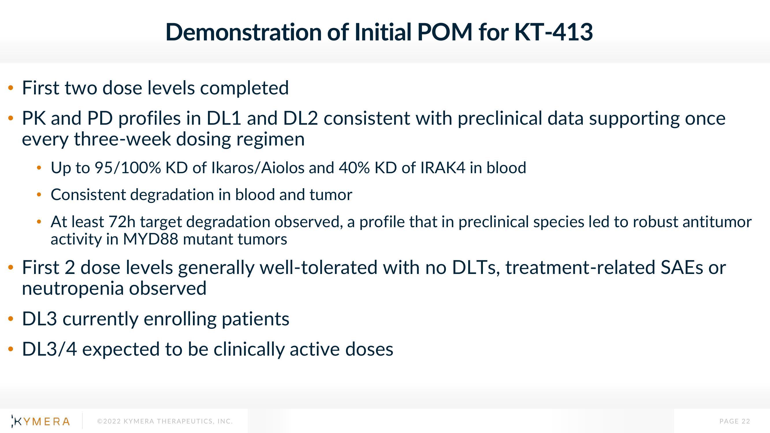 Kymera Results Presentation Deck slide image #22