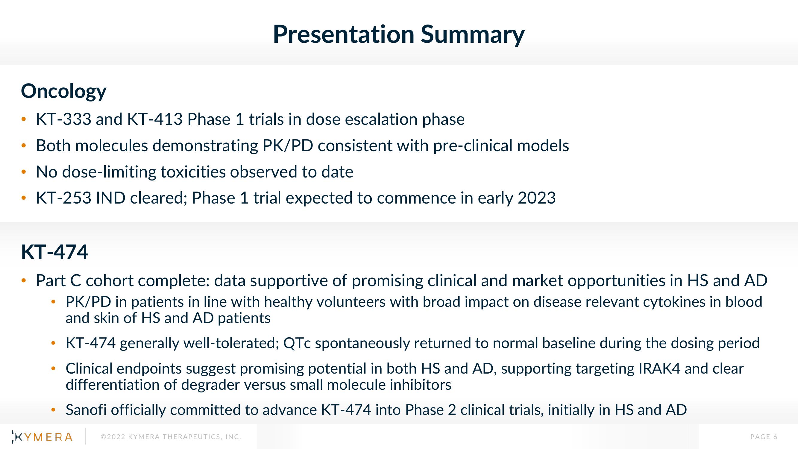 Kymera Results Presentation Deck slide image #6