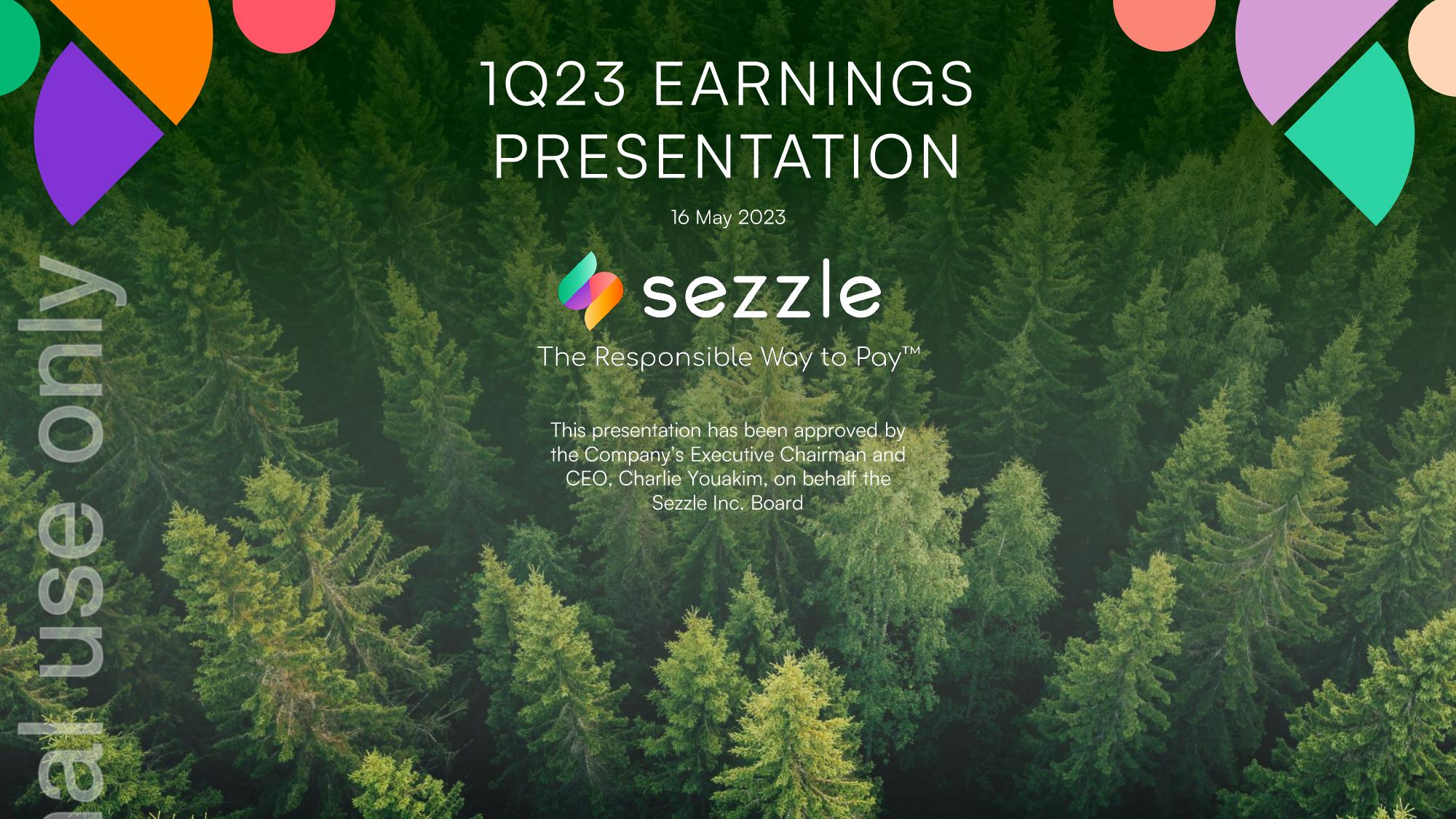 Sezzle Results Presentation Deck image