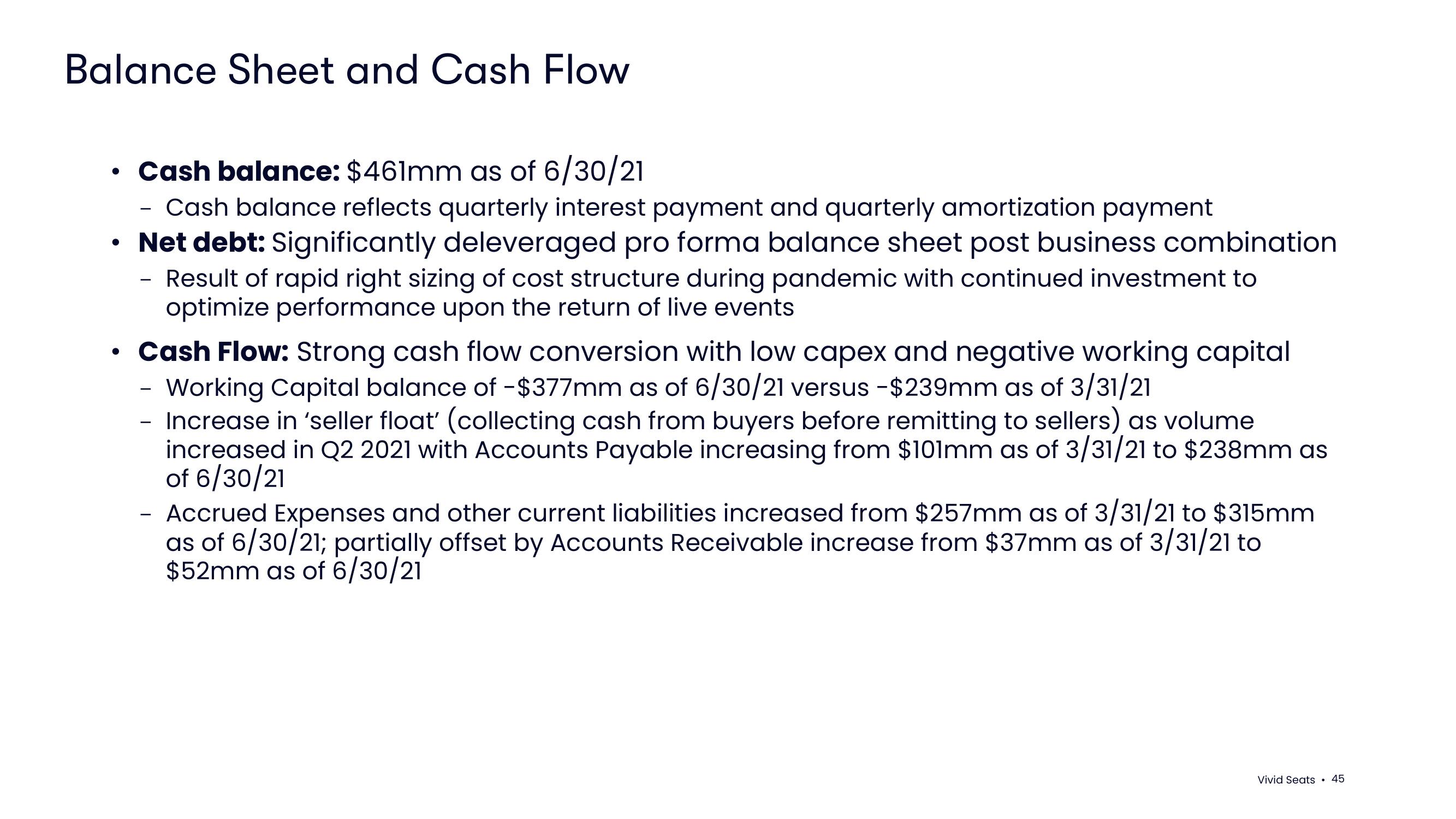 Vivid Seats SPAC Presentation Deck slide image #45