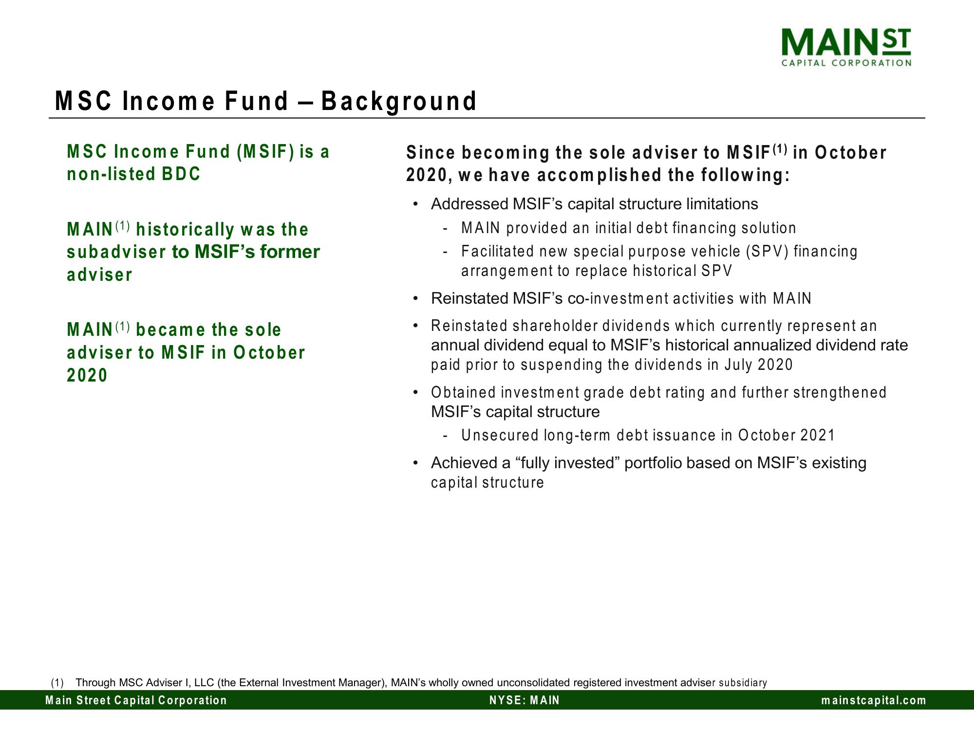 Main Street Capital Investor Day Presentation Deck slide image #131